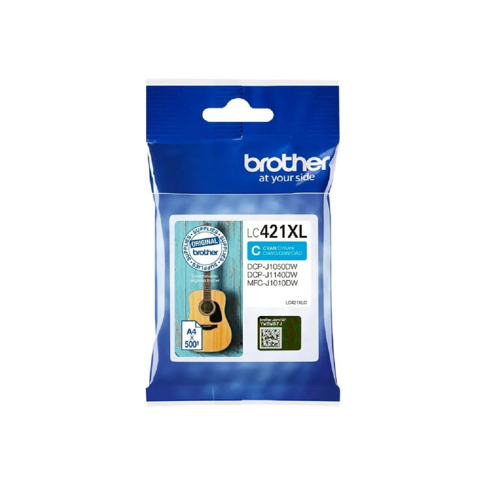 Original Brother Tintenpatrone LC-421XLC Cyan [XXL Füllmenge]