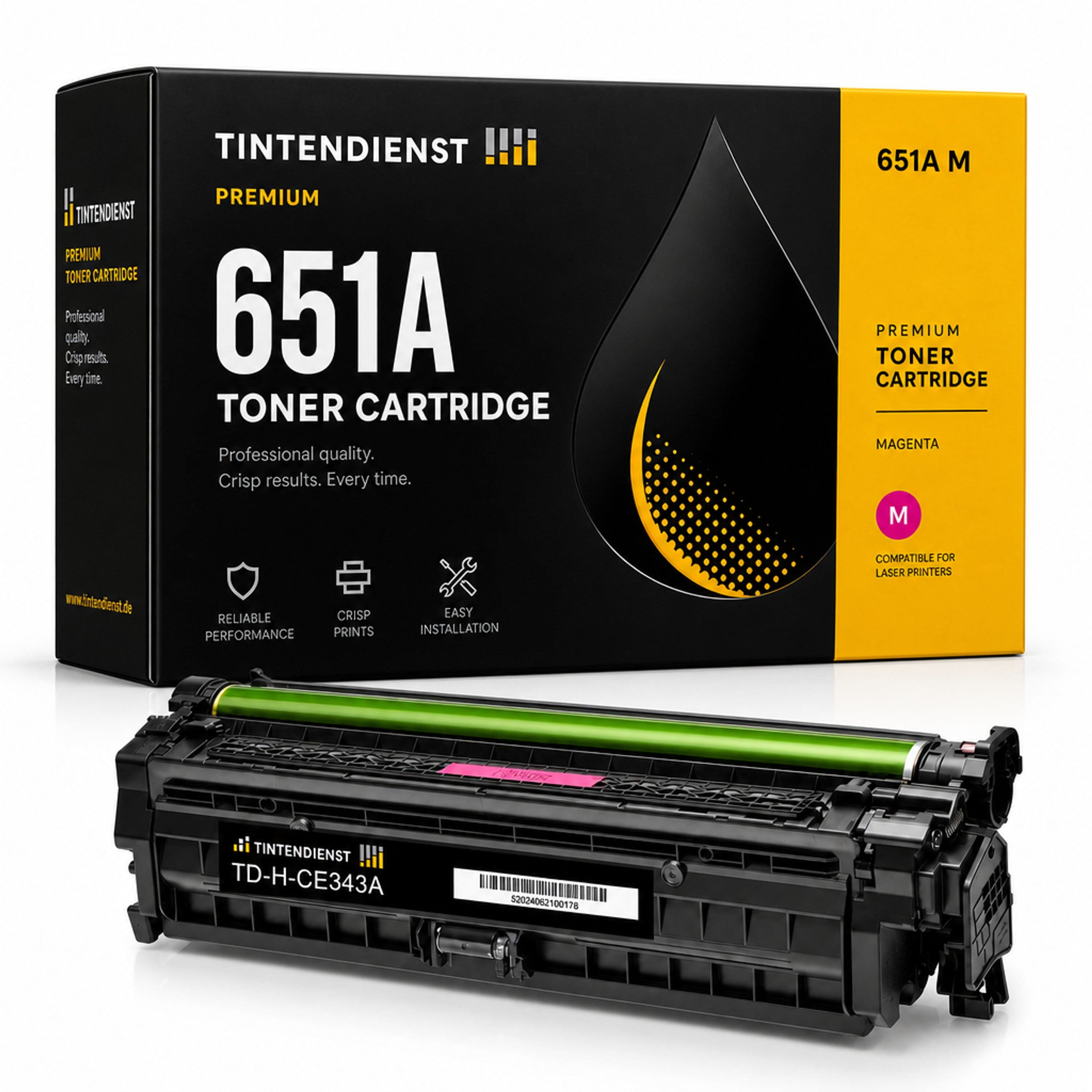 Toner kompatibel zu HP 651A, magenta