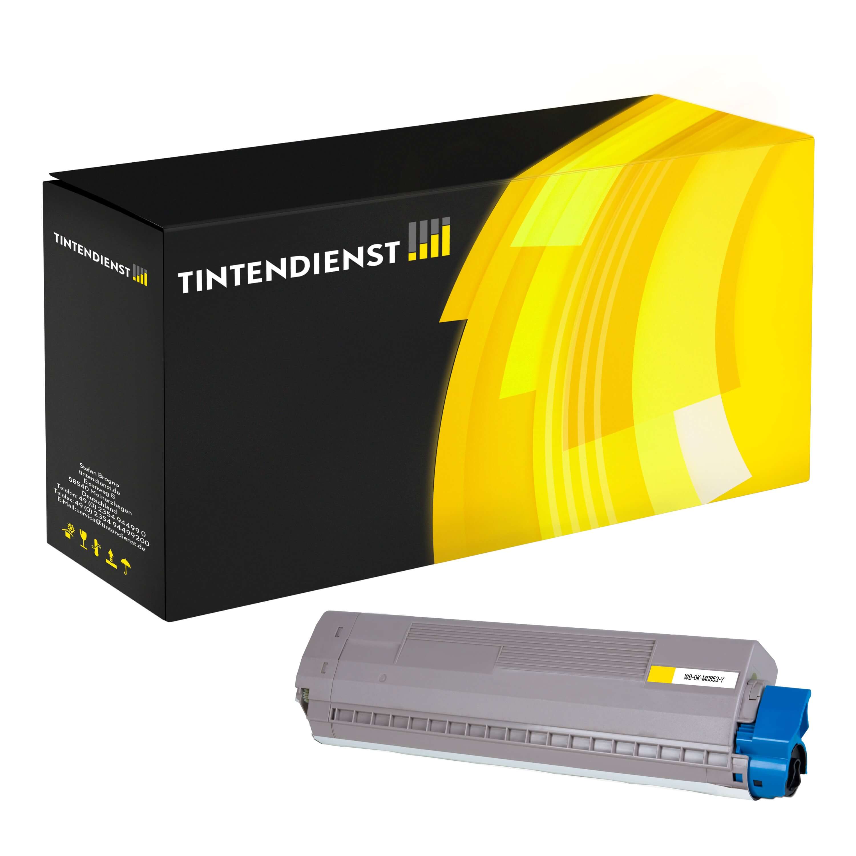 Toner kompatibel zu OKI 45862837, gelb