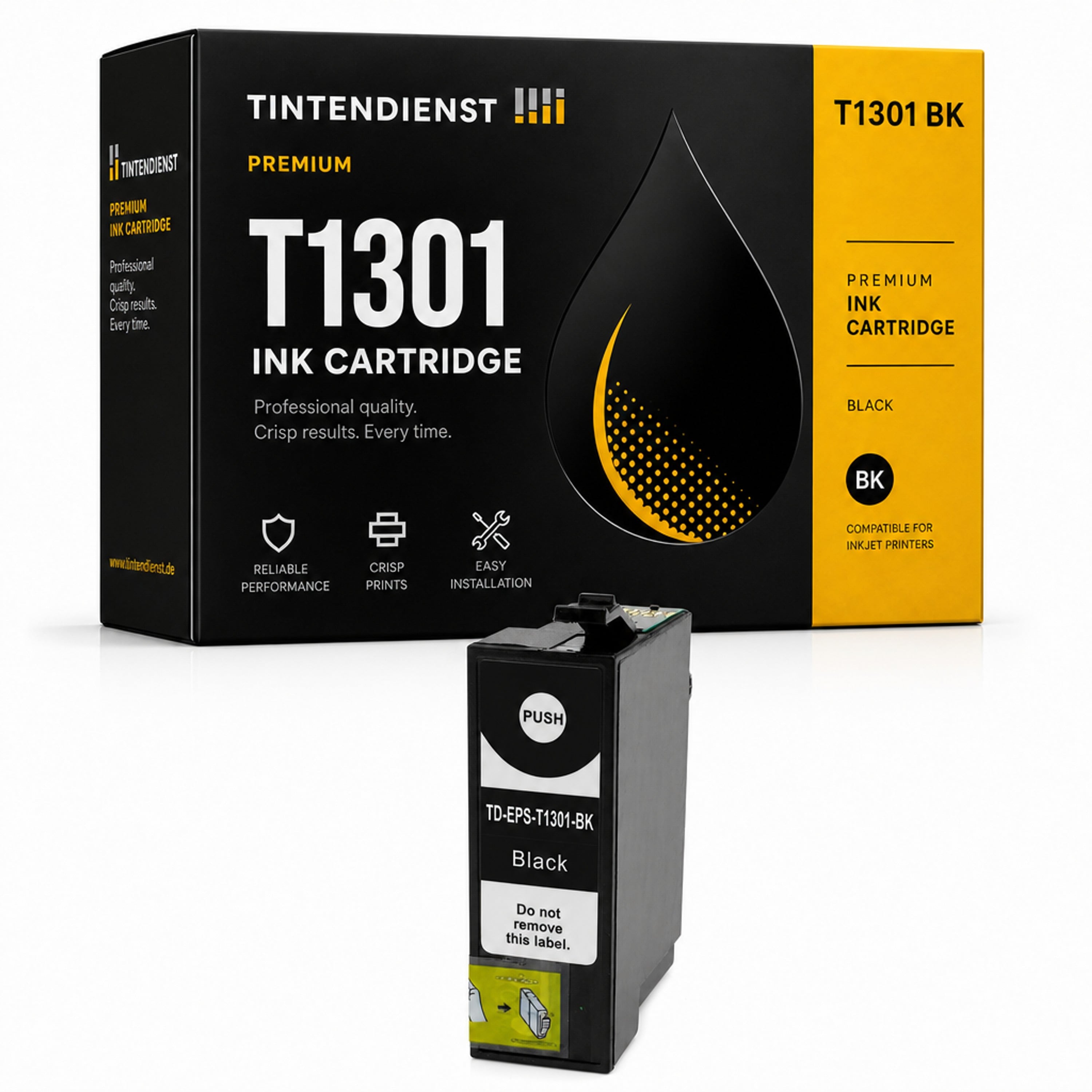 Druckerpatrone kompatibel zu Epson T1301, schwarz