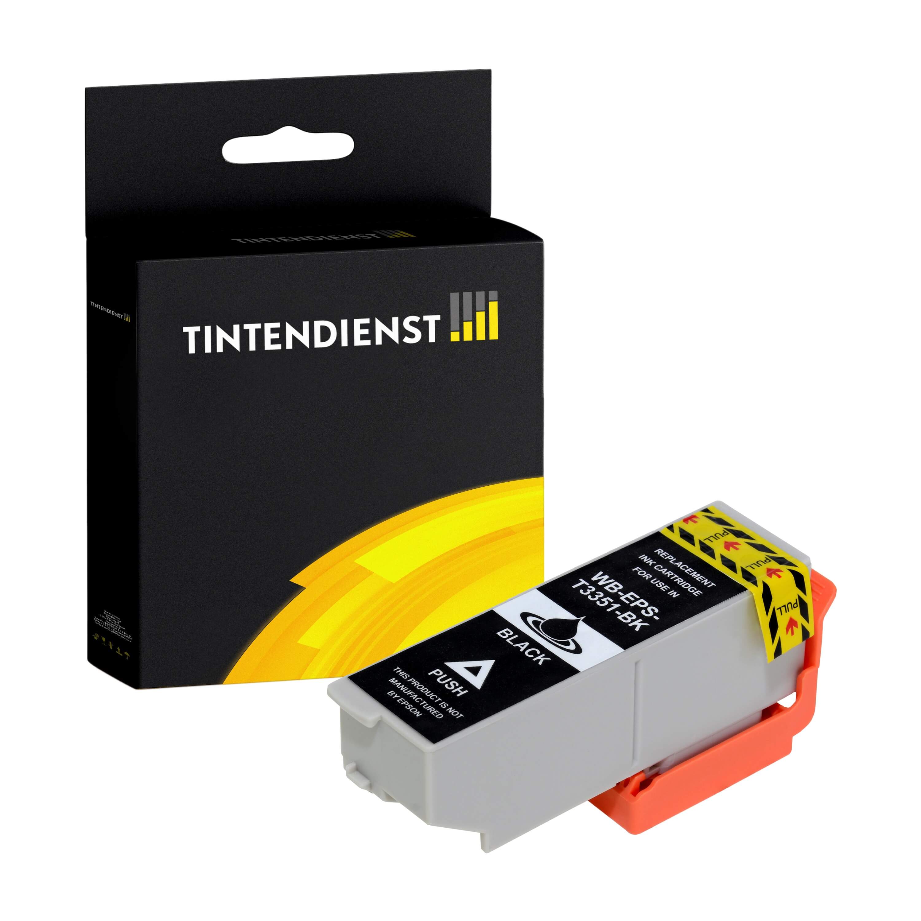 Tintendienst kompatibel für Epson Tintenpatrone C13T33514010 / 33XL Schwarz [XL Füllmenge]