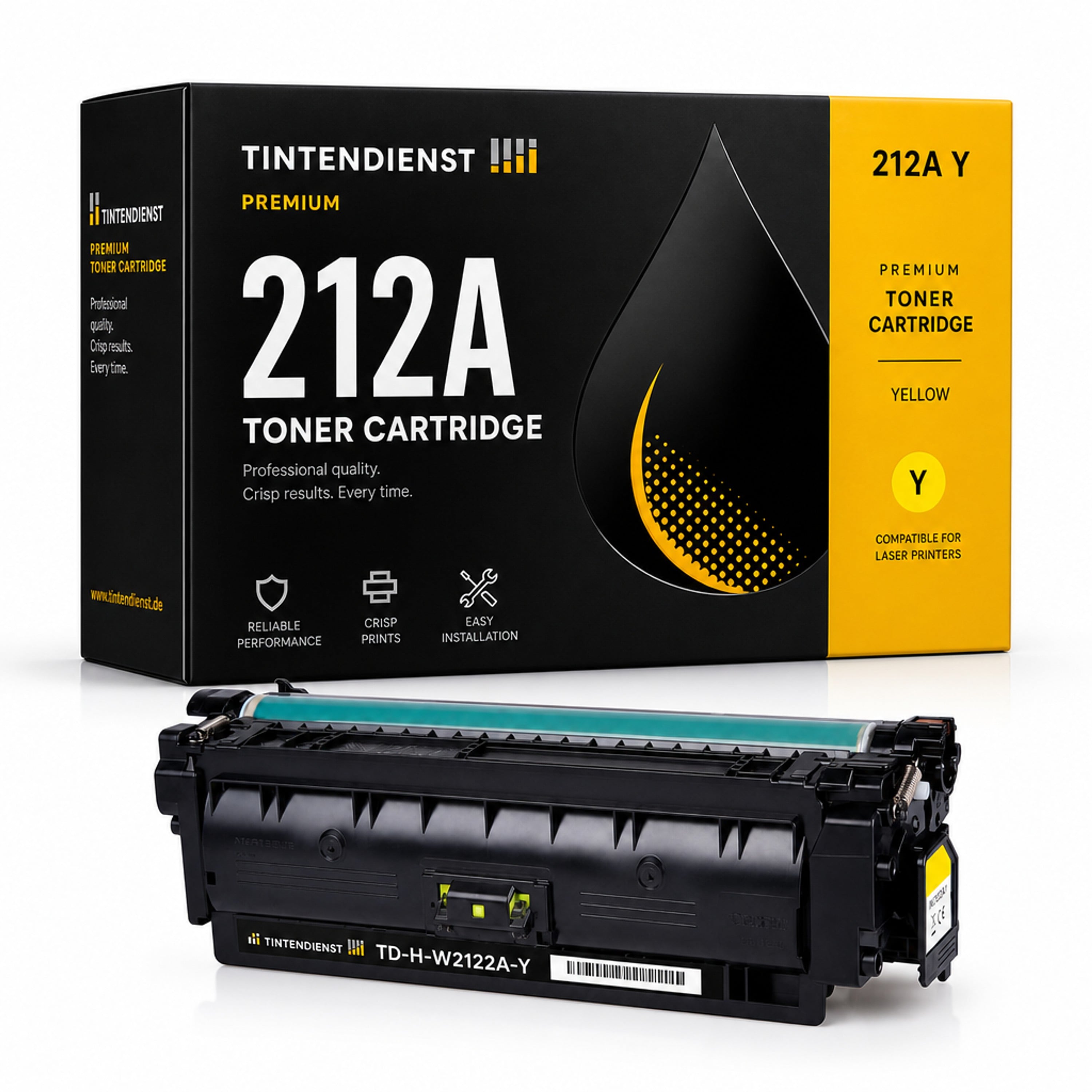 Toner kompatibel zu HP 212A, gelb