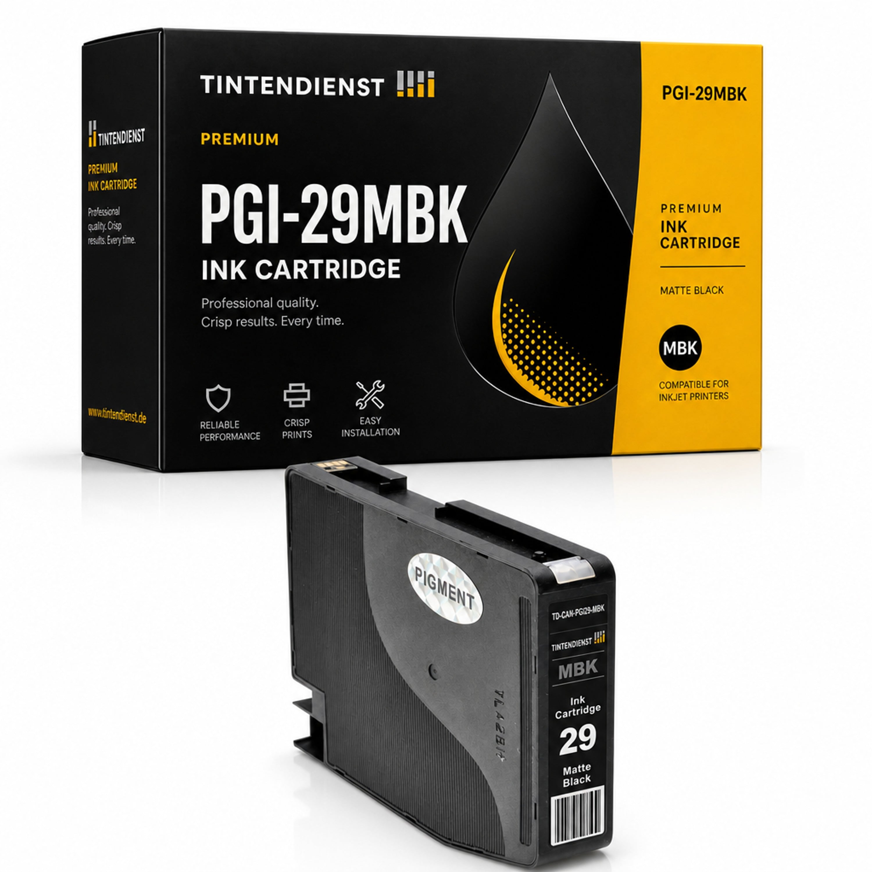 Druckerpatrone kompatibel zu Canon PGI-29MBK, matt schwarz