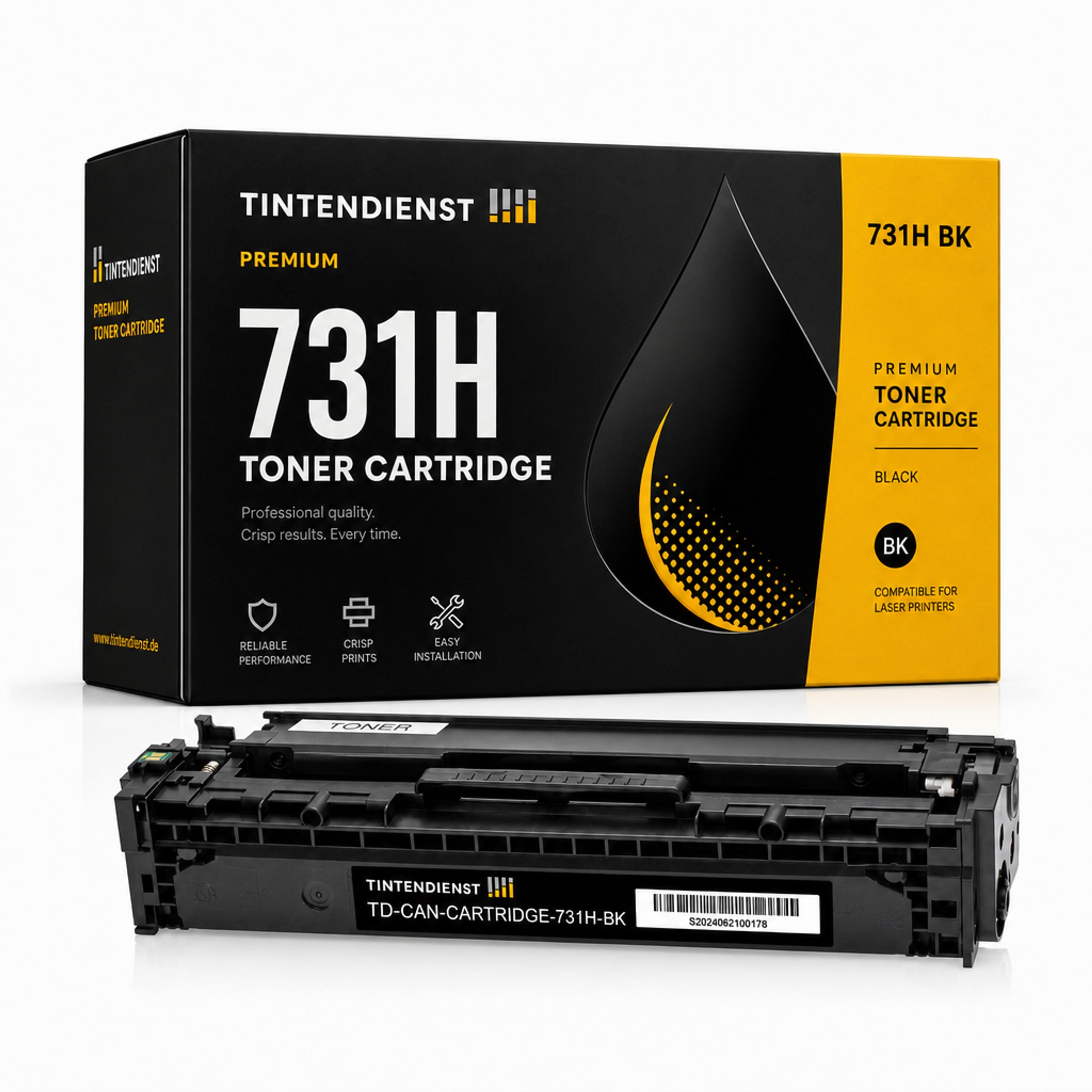 Toner kompatibel zu Canon 731H, schwarz