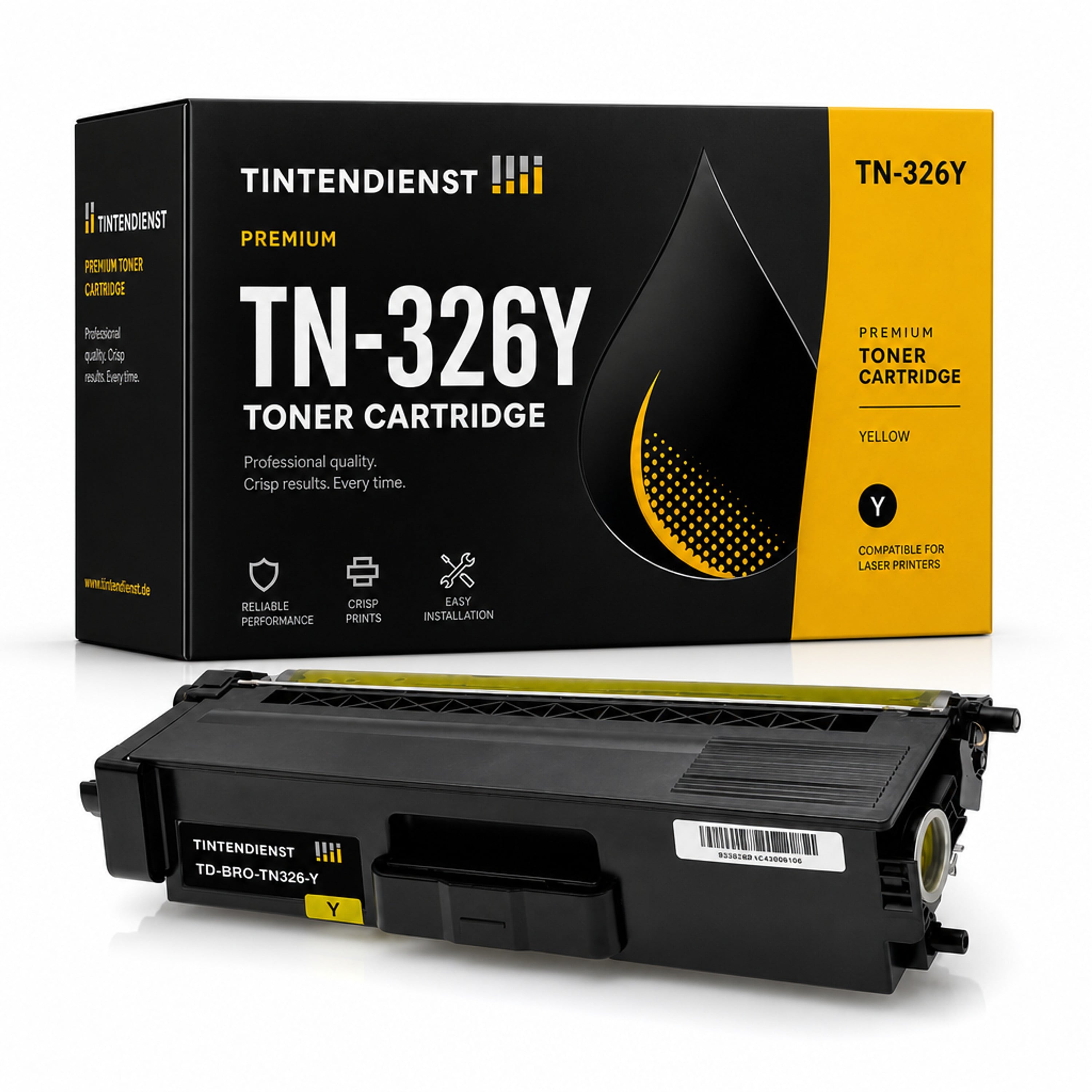 Toner kompatibel zu Brother TN-326Y, gelb