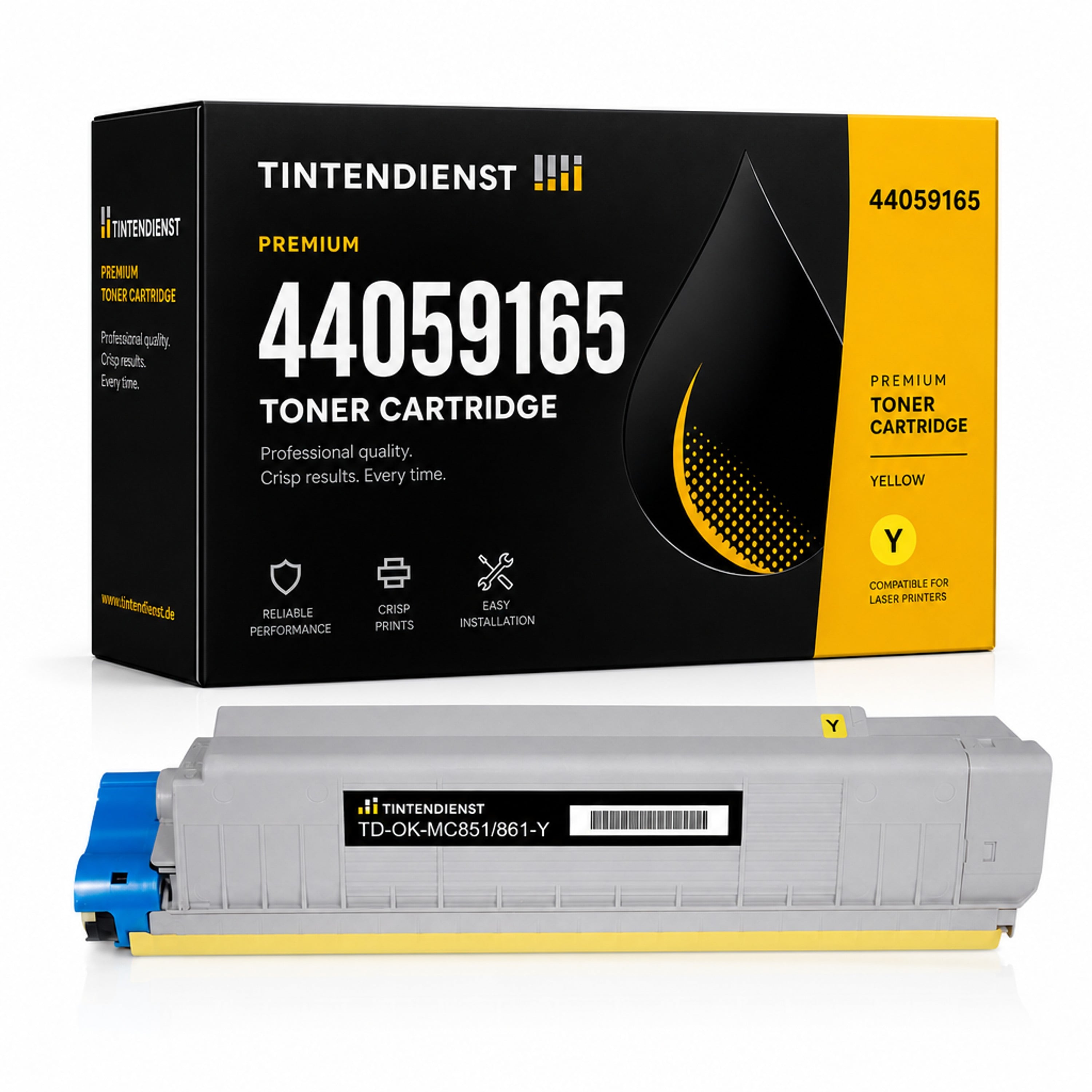 Toner kompatibel zu OKI 44059165, gelb