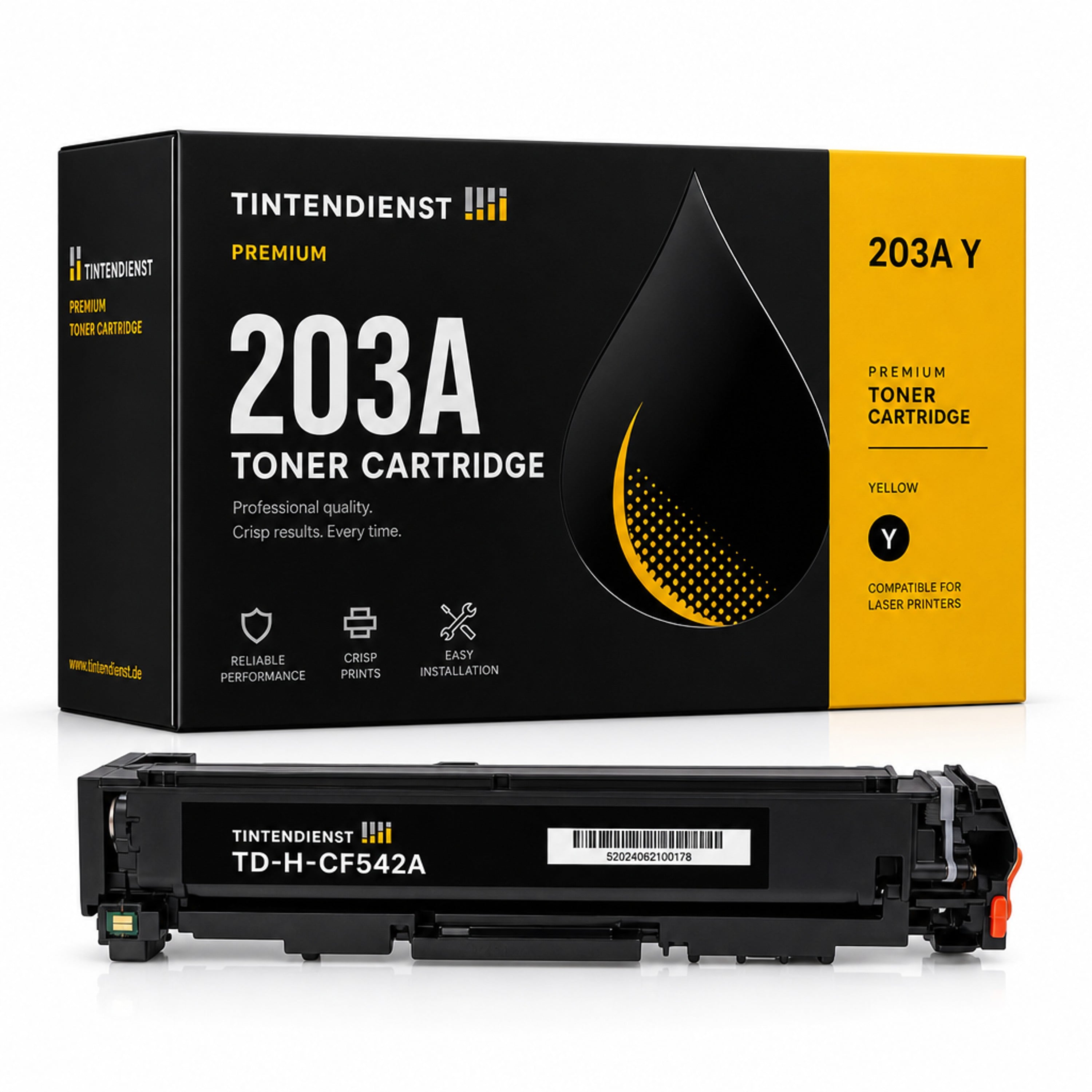 Toner kompatibel zu HP 203A, gelb
