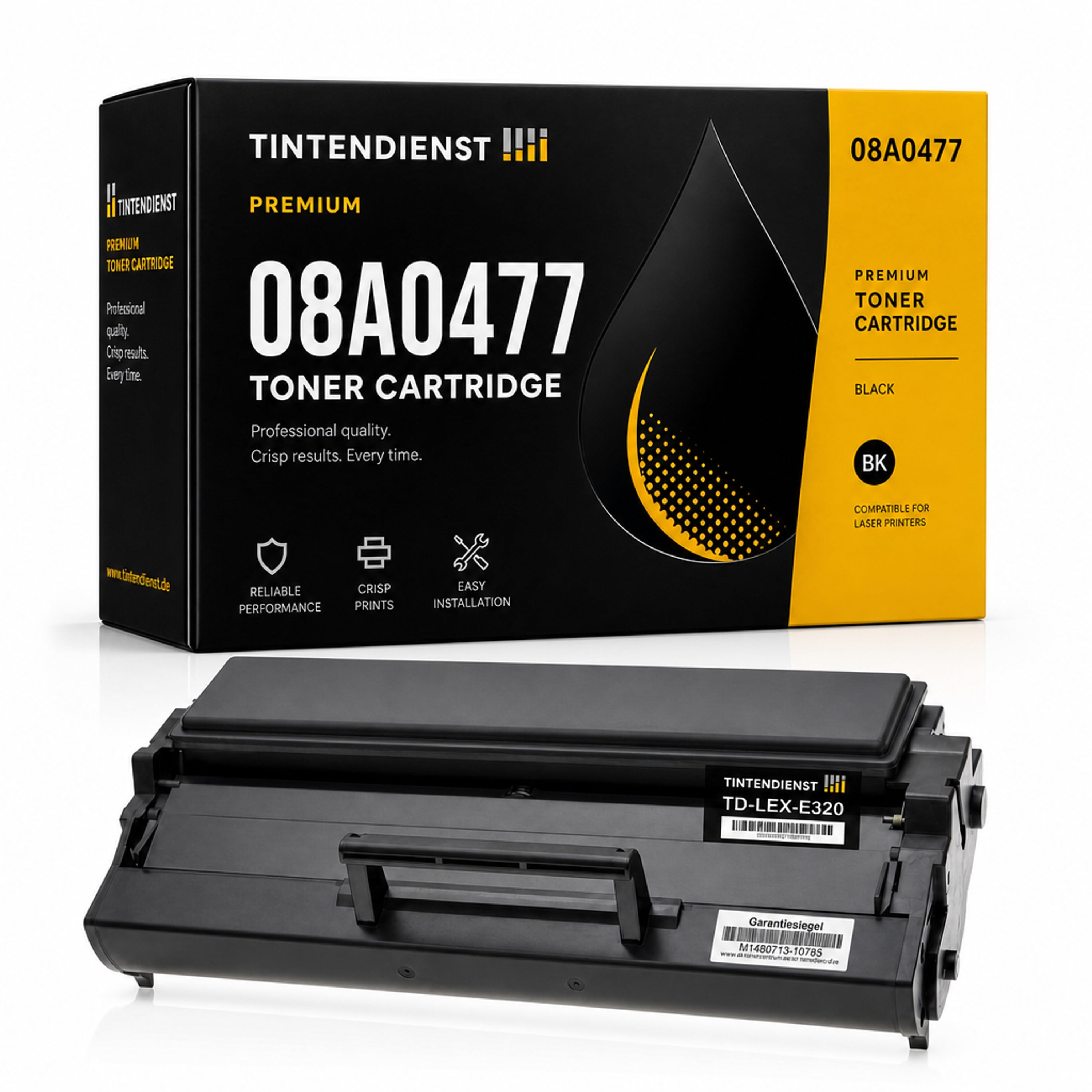 Toner kompatibel zu Lexmark 08A0477, schwarz