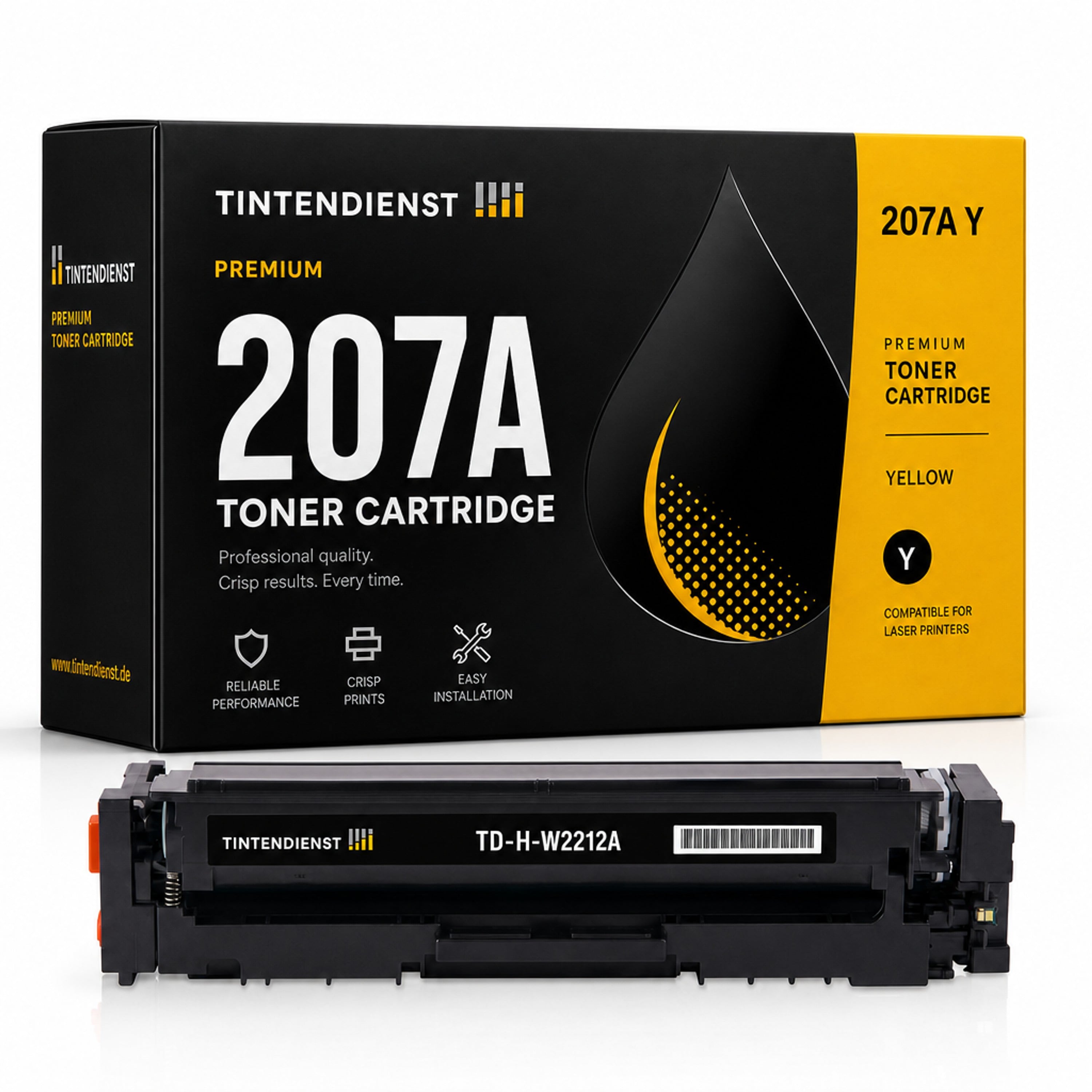 Toner kompatibel zu HP 207A, gelb