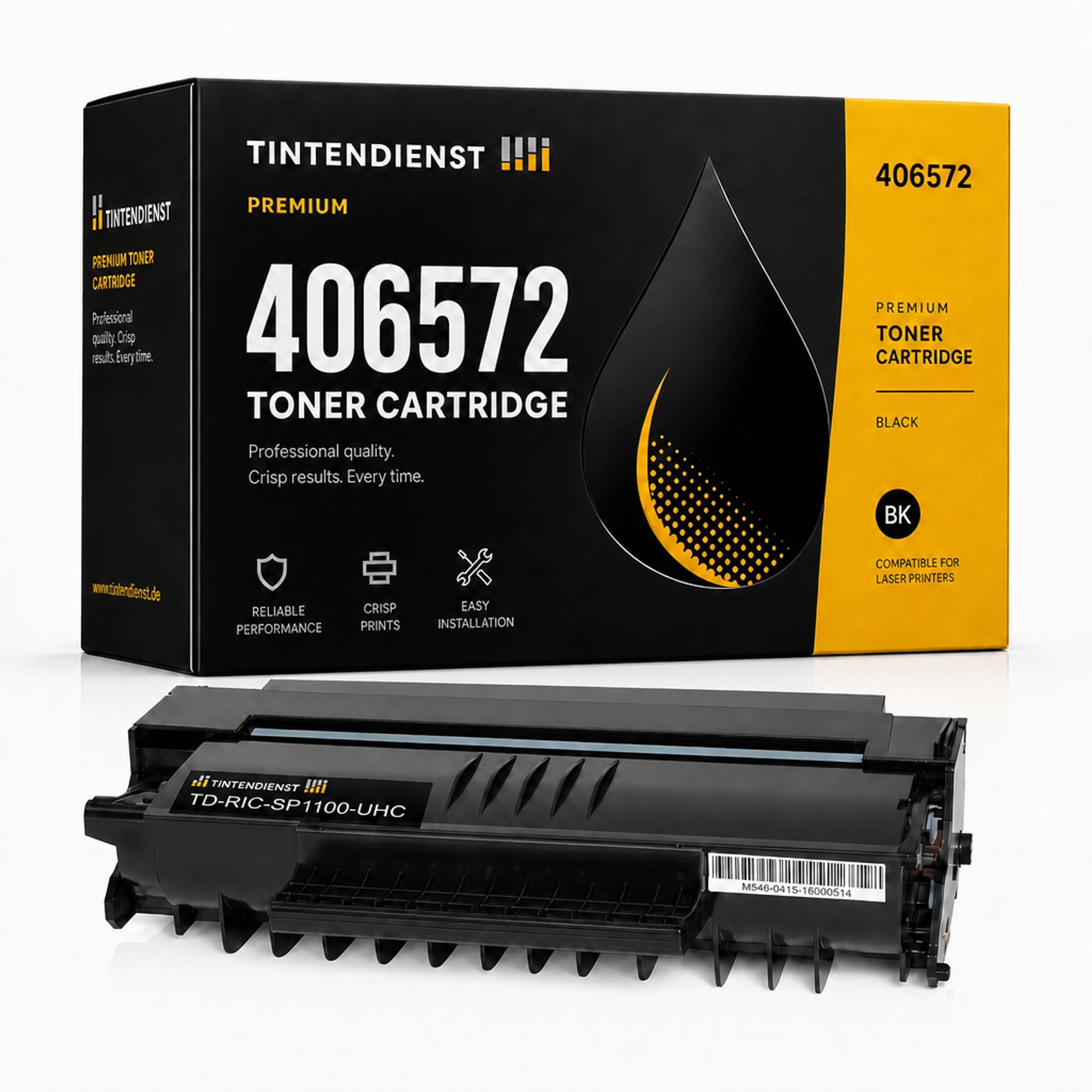 Toner kompatibel zu Ricoh 406572, schwarz