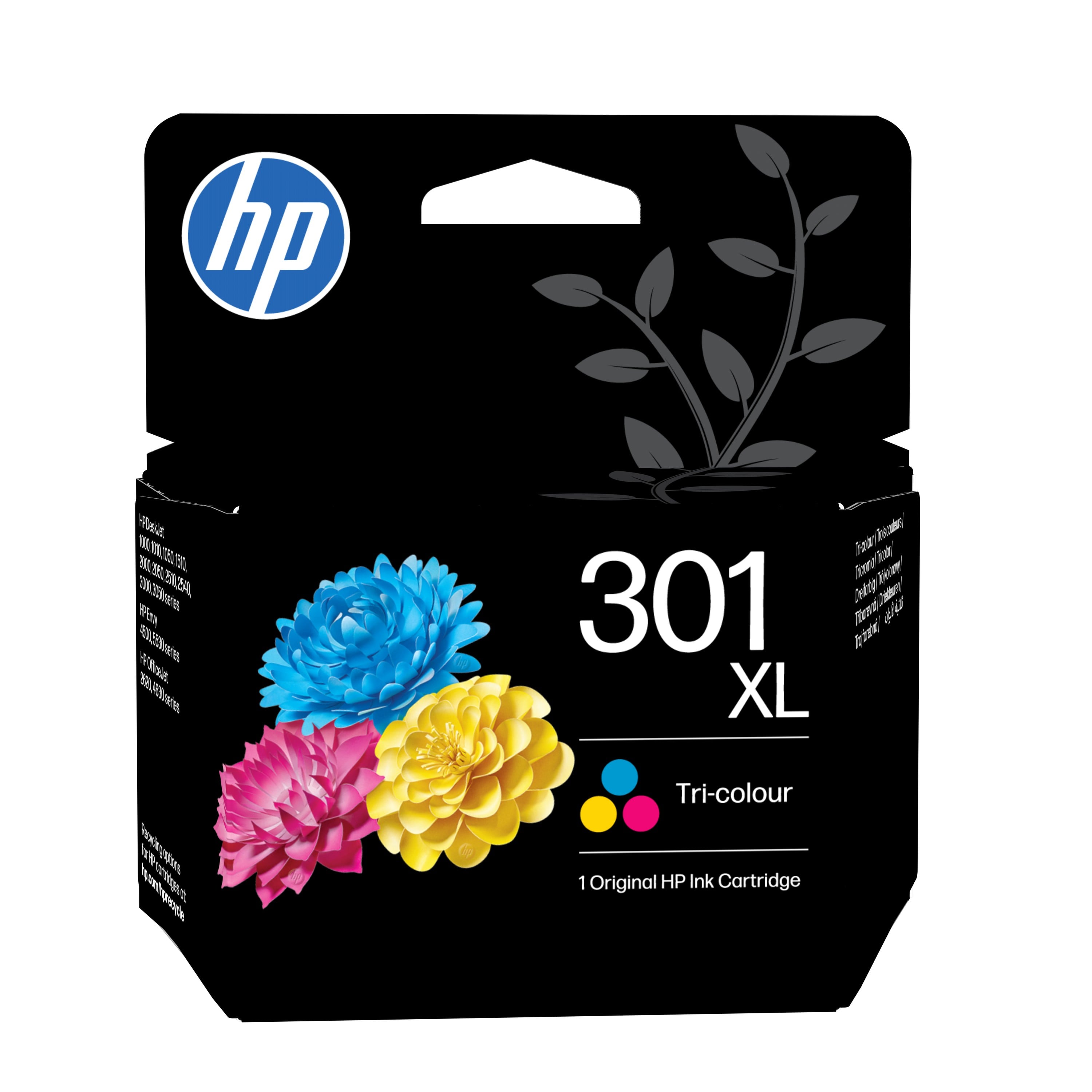 HP 301XL Druckerpatrone (CH564EE) mehrfarbig XL – Original HP