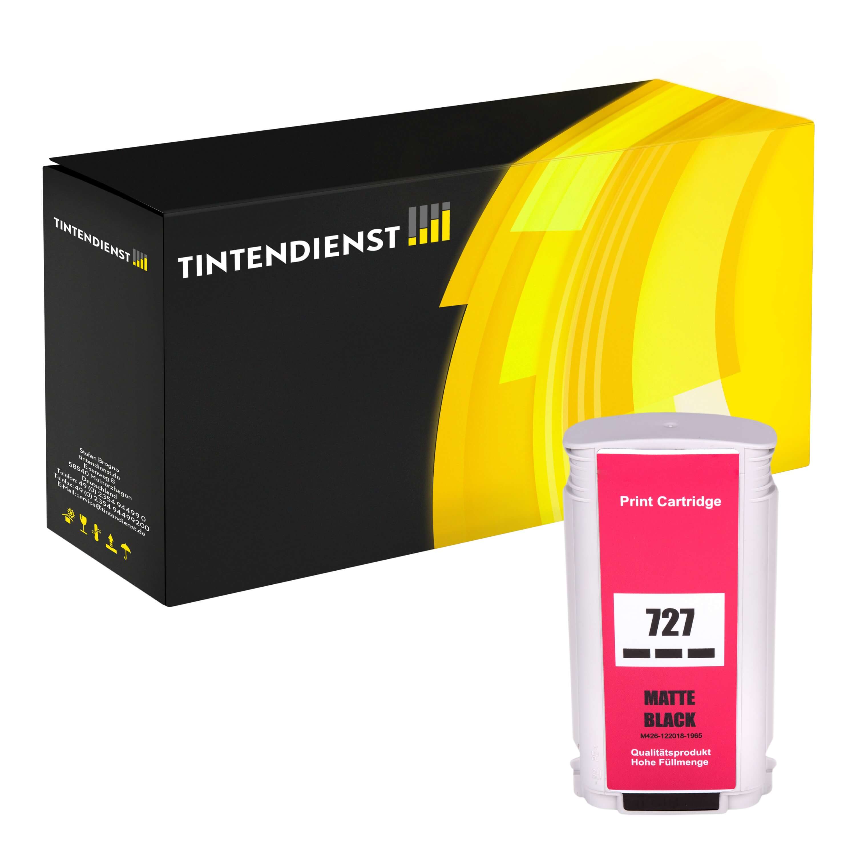 Druckerpatrone kompatibel zu HP 727, matt schwarz