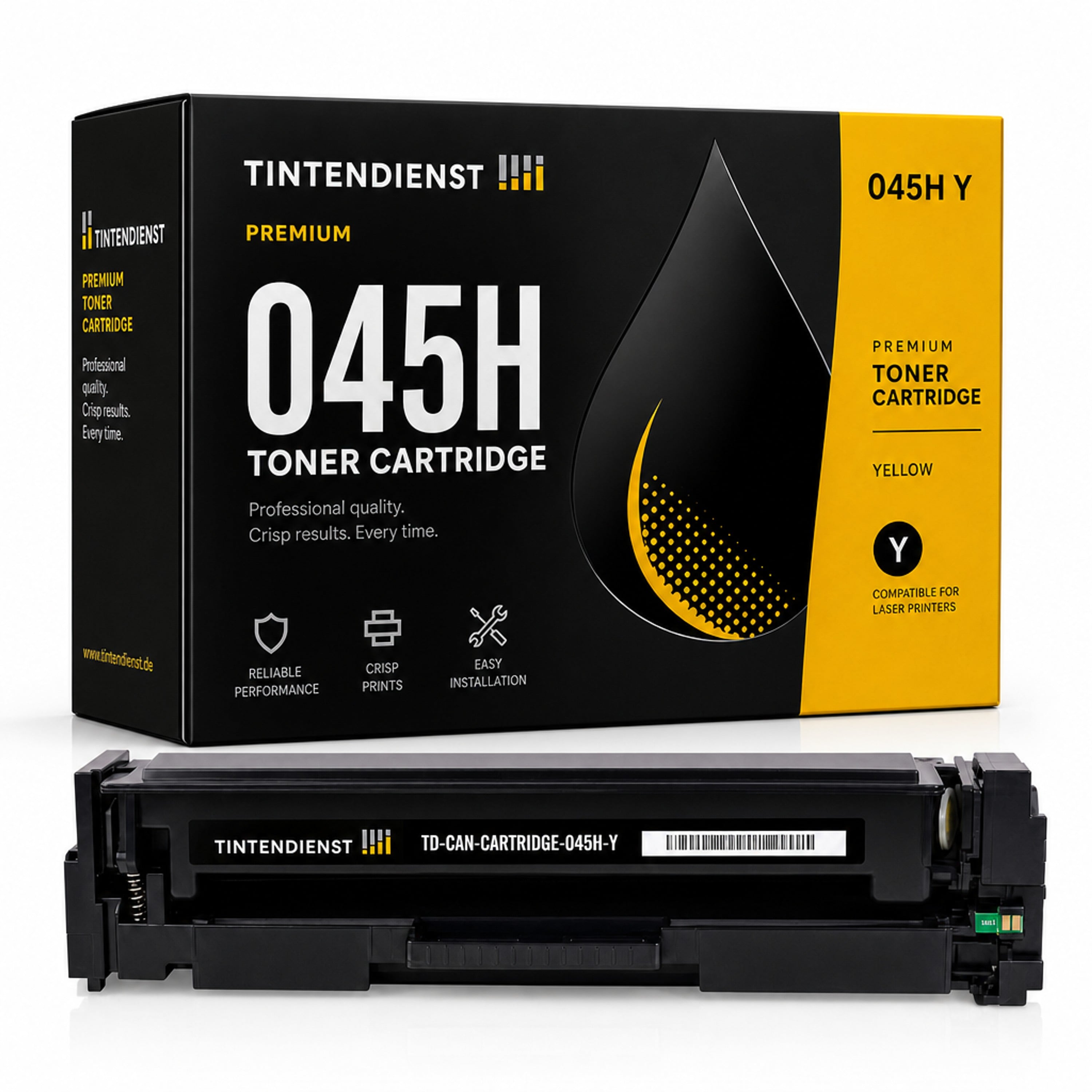 Toner kompatibel zu Canon 045H, gelb