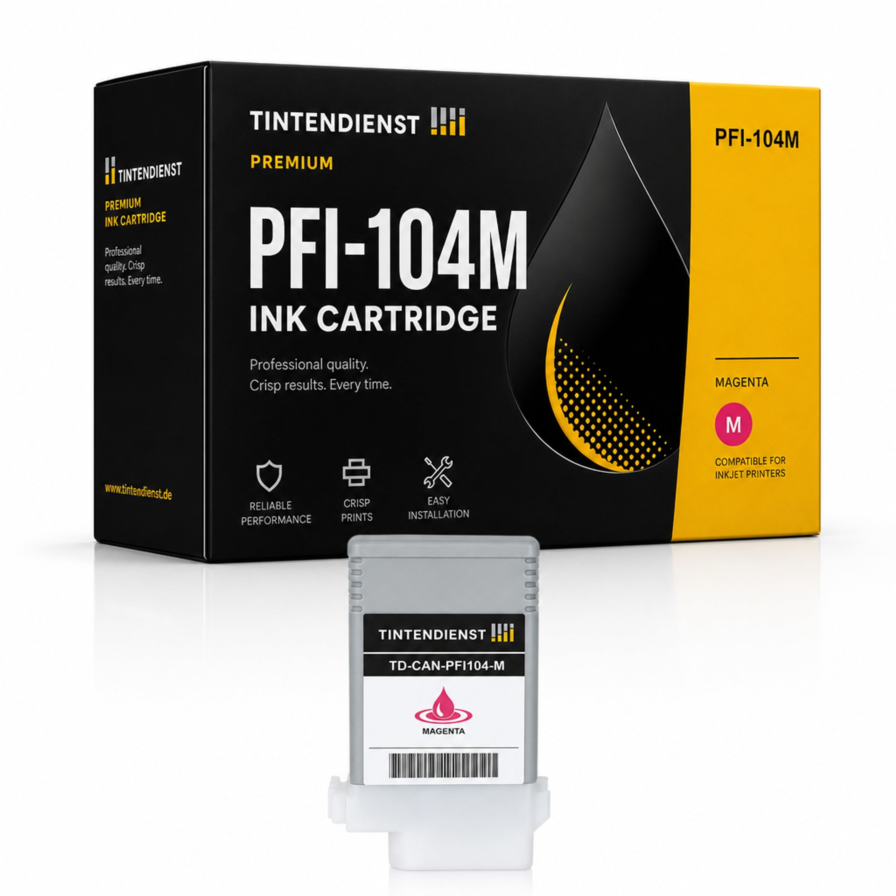 Druckerpatrone kompatibel zu Canon PFI-104M, magenta