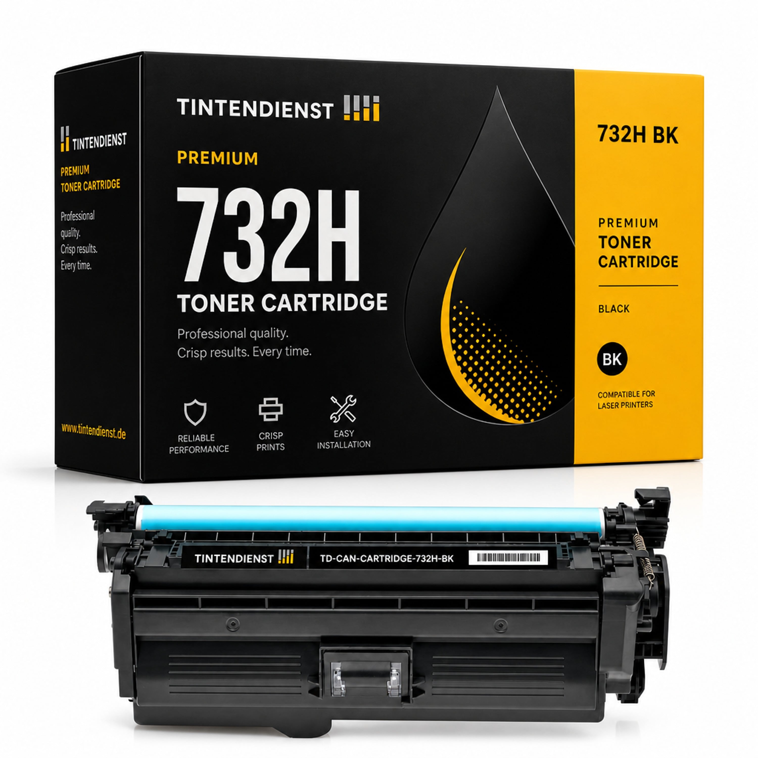 Toner kompatibel zu Canon 732H, schwarz