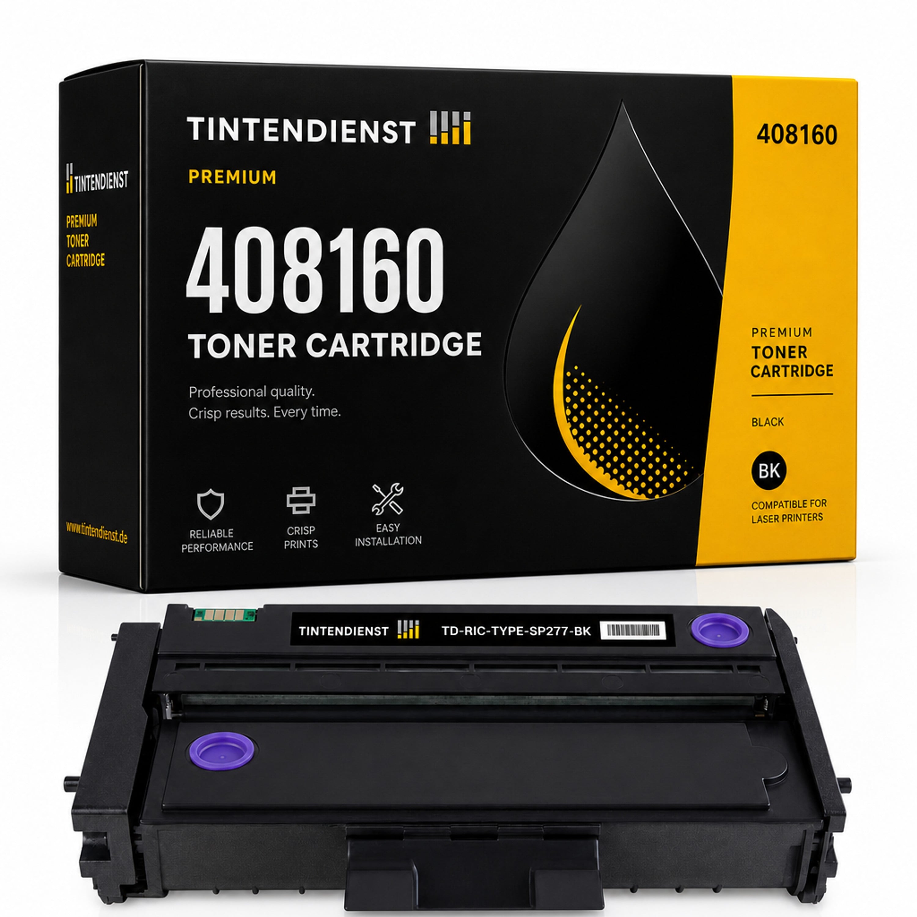 Toner kompatibel zu Ricoh 408160, schwarz