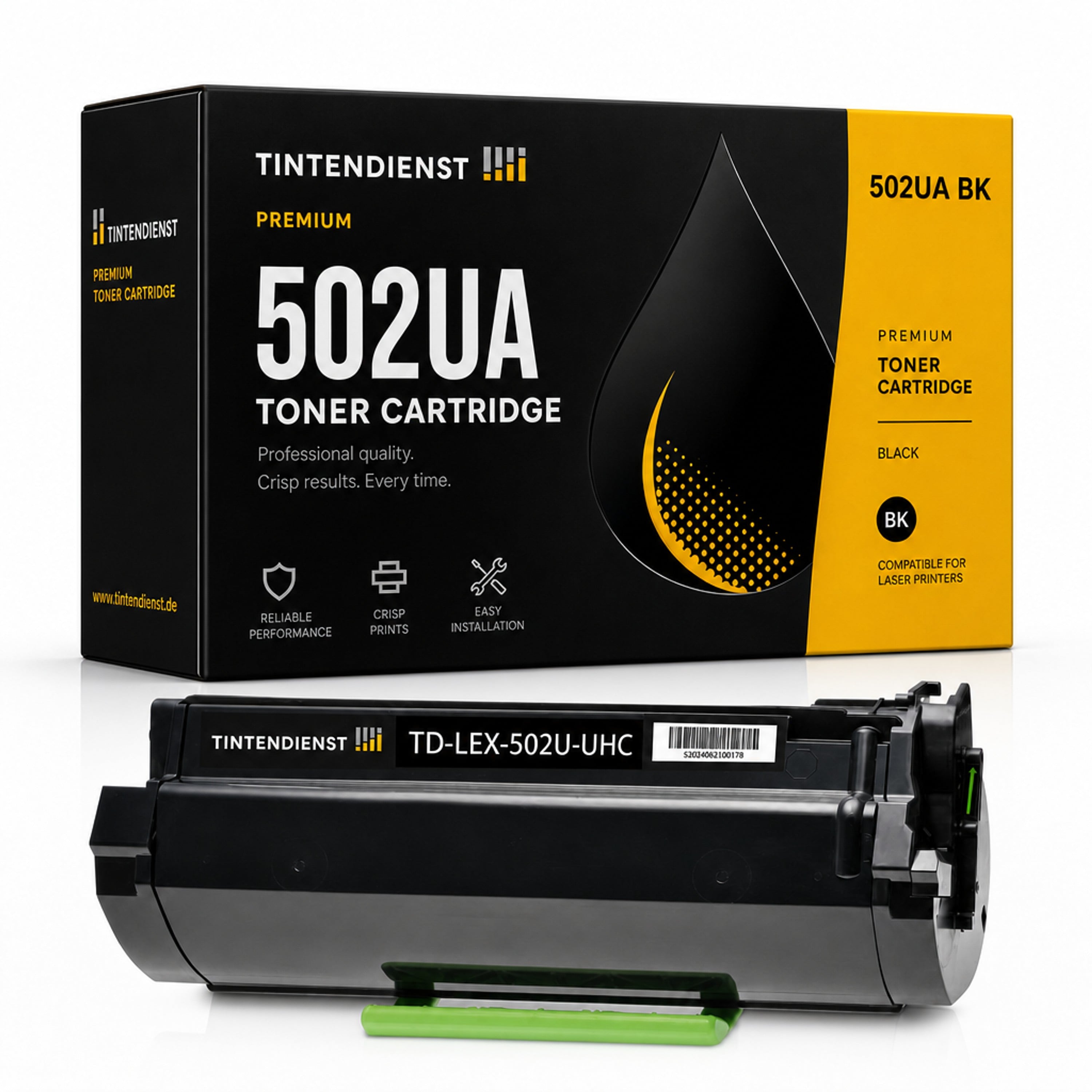 Toner kompatibel zu Lexmark 502UA, schwarz