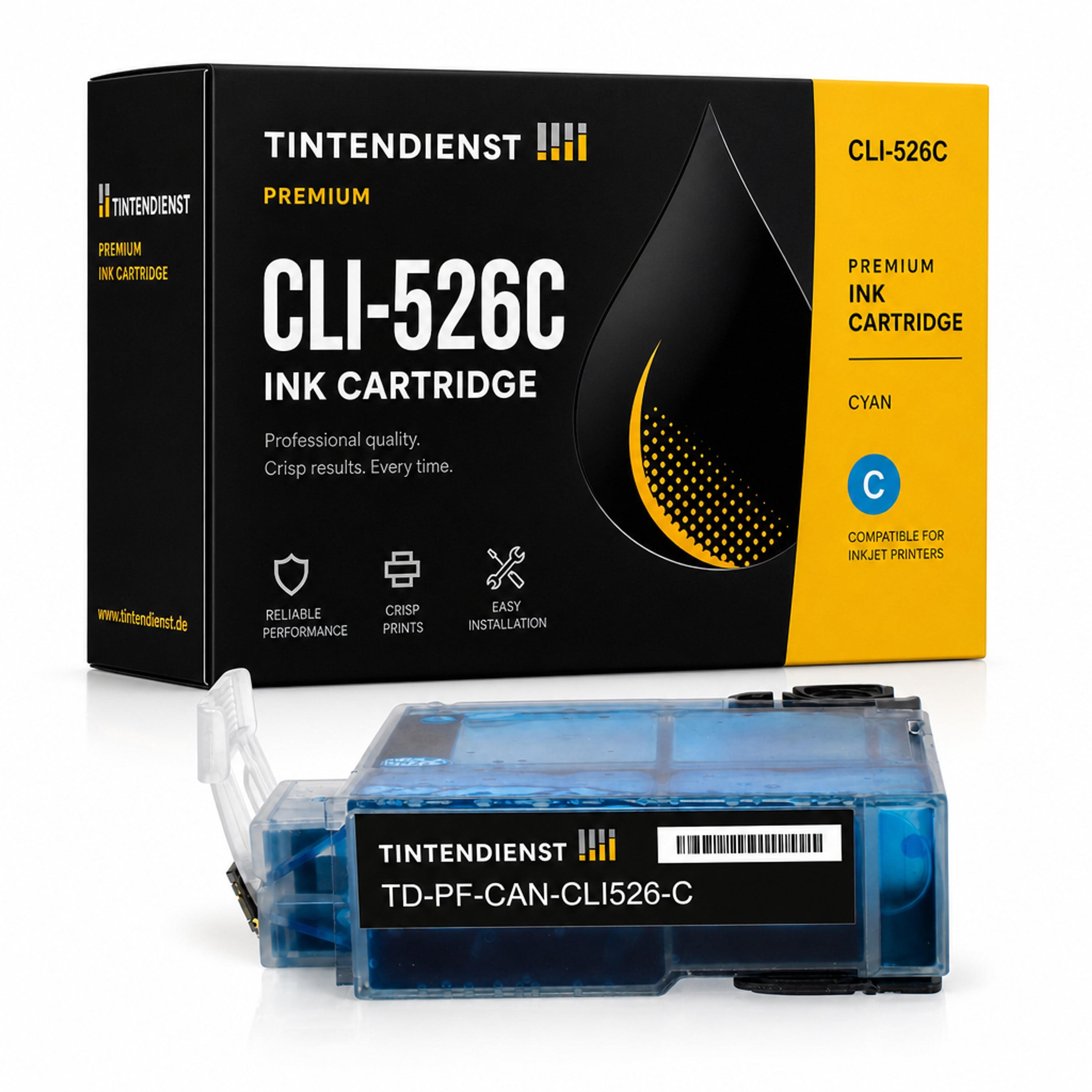 Druckerpatrone kompatibel zu Canon CLI-526C, cyan