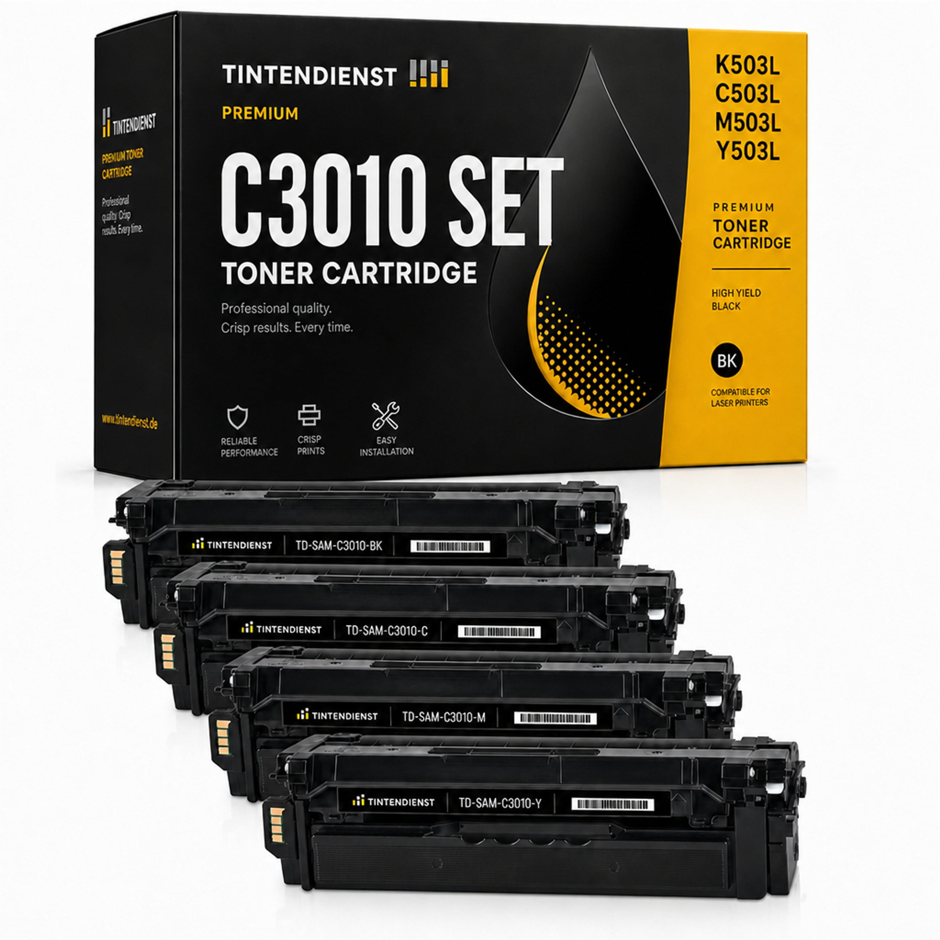 Set kompatibel zu Samsung CLT-K503L/ELS, 4 Toner