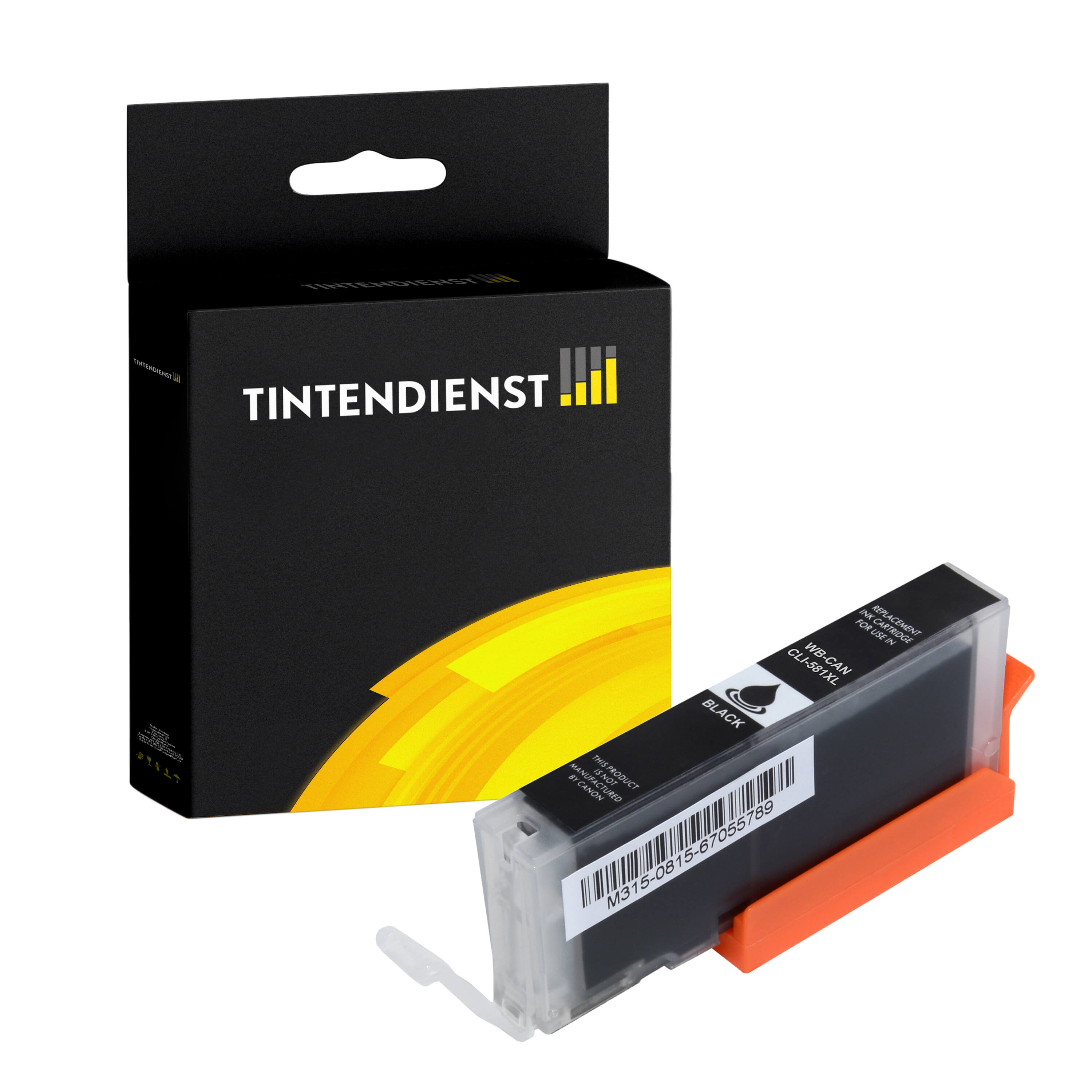 Tintendienst kompatibel für Canon Tintenpatrone 2052C001 / CLI-581BKXL Schwarz [XL Füllmenge]