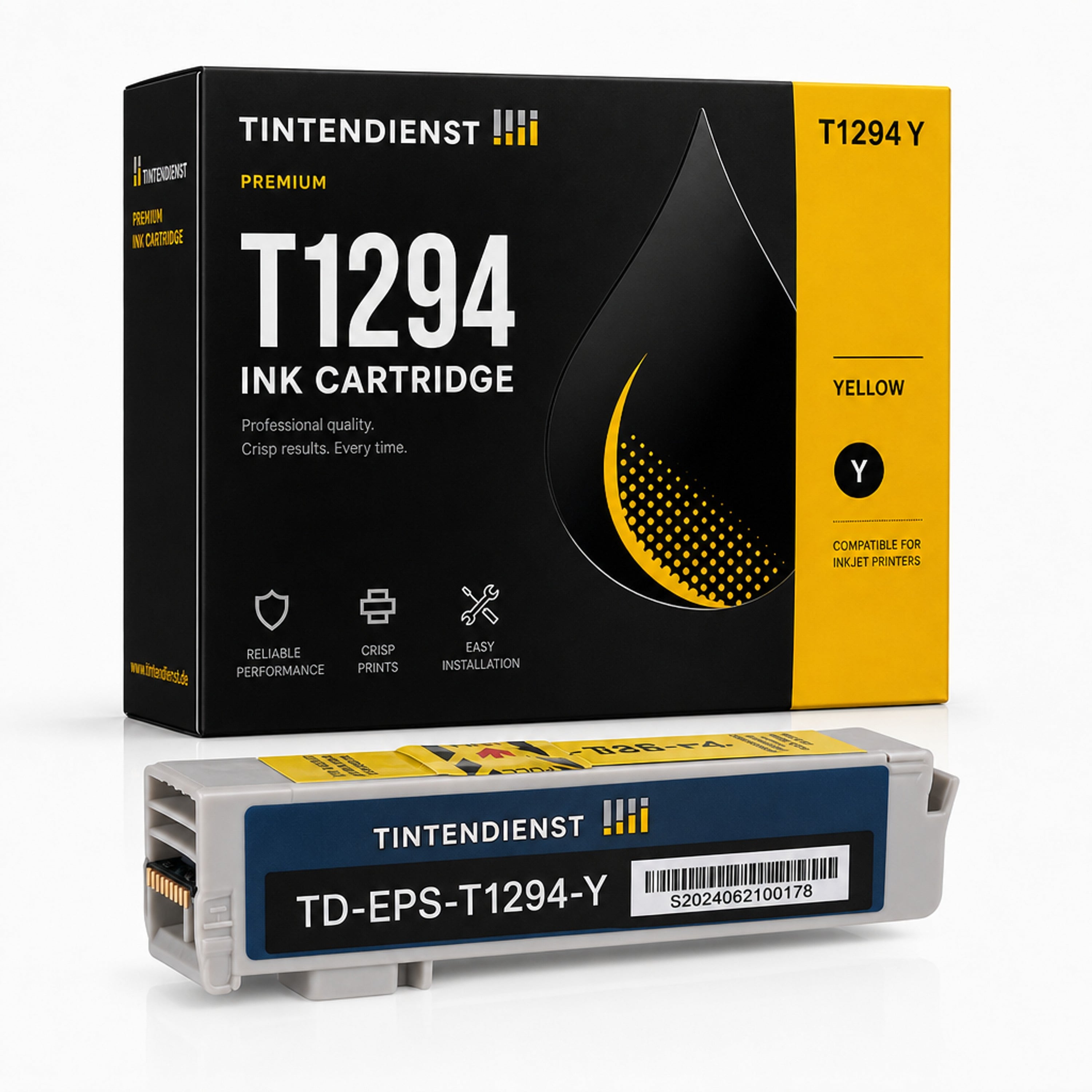 Druckerpatrone kompatibel zu Epson T1294, gelb