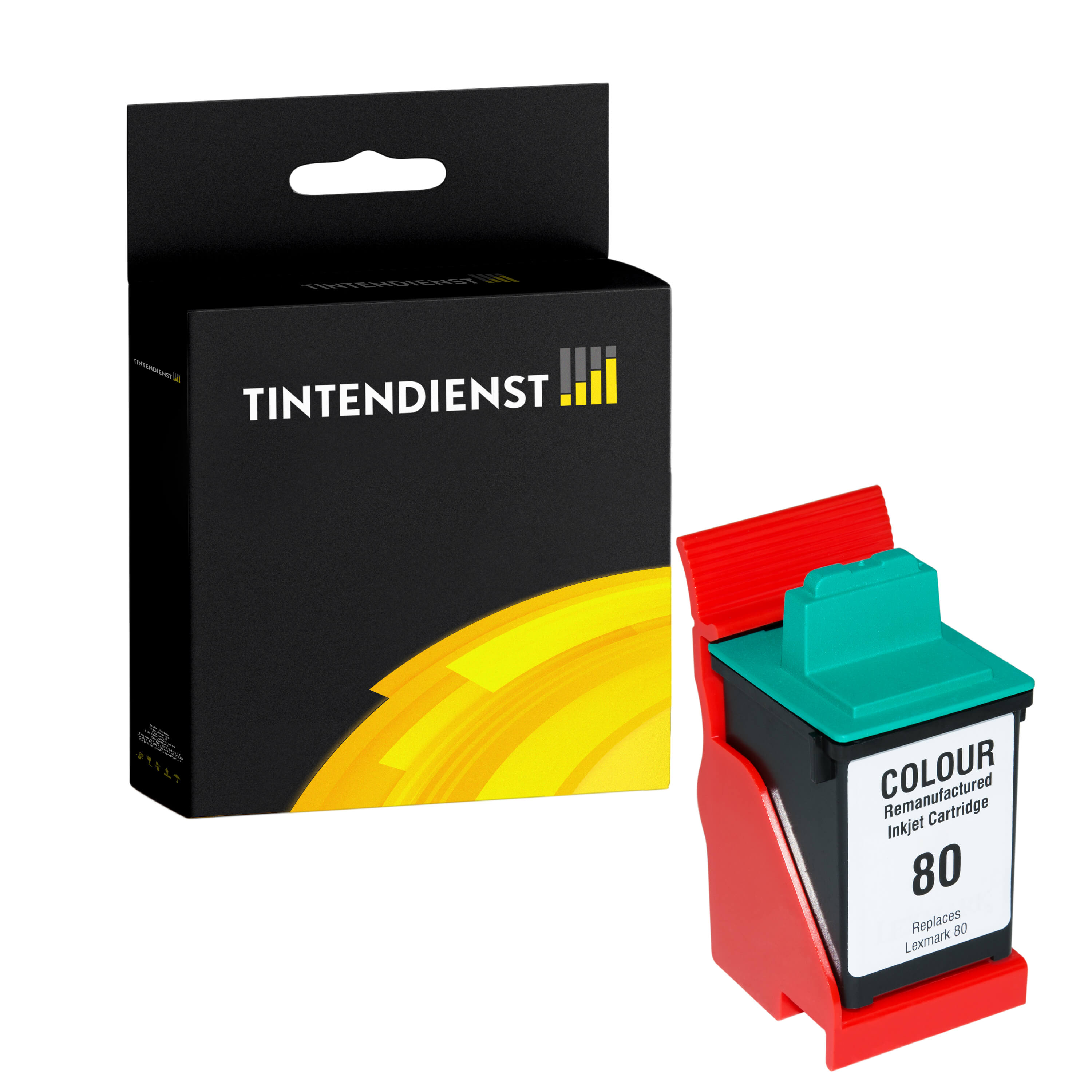Tintendienst kompatibel für Lexmark Tintenpatrone 12A1980E / 80 Color