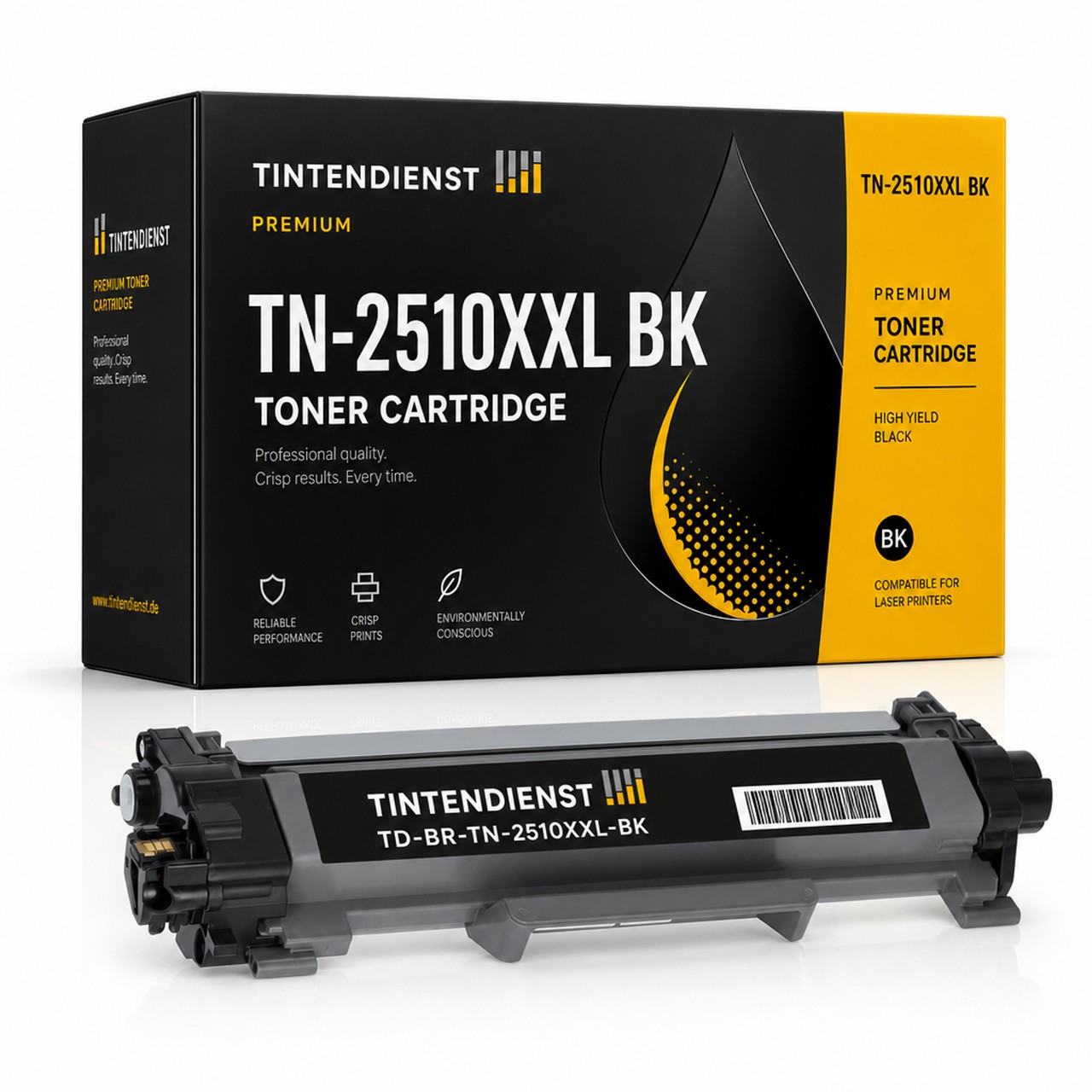 Toner kompatibel zu Brother TN-2510XXL, schwarz