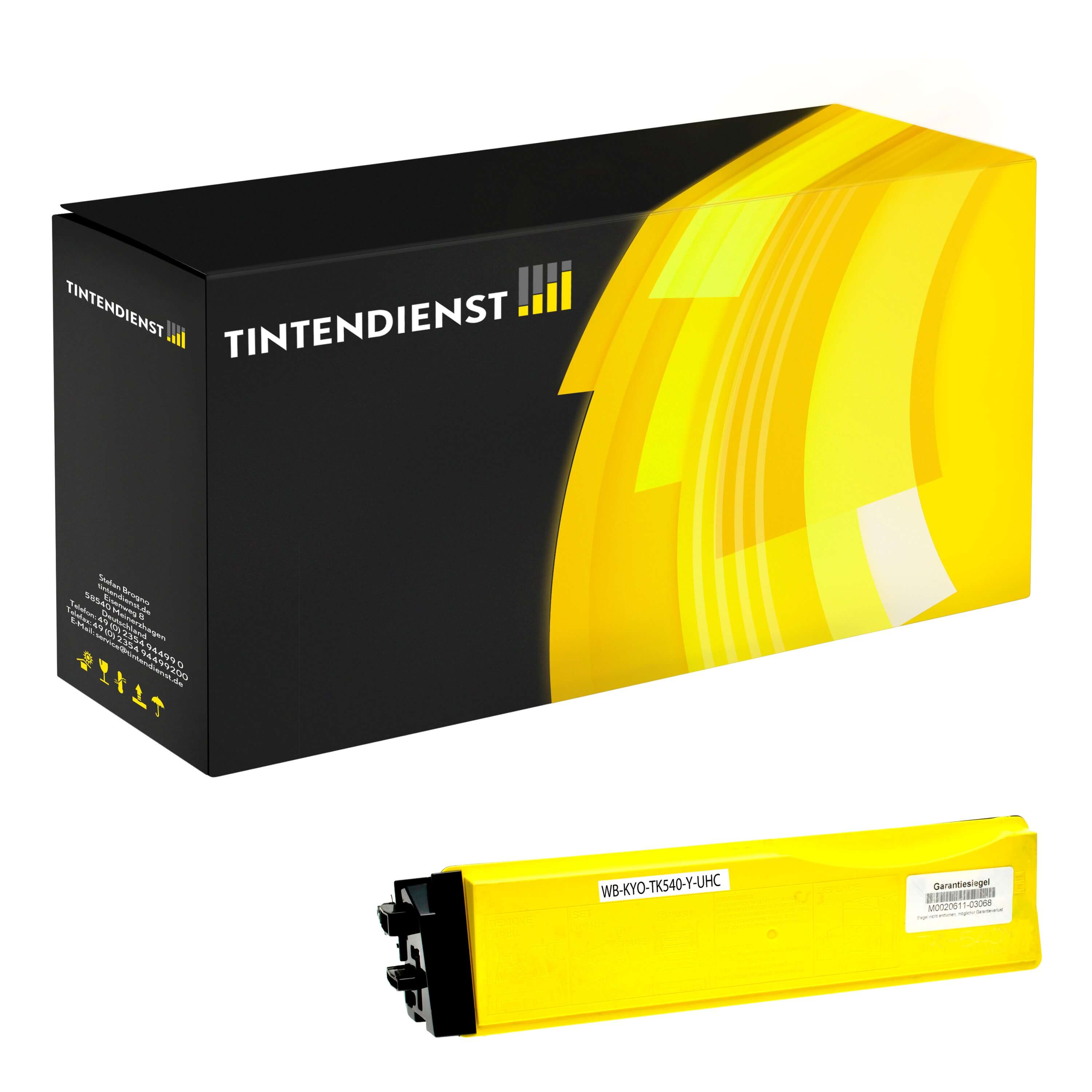 Toner kompatibel zu Kyocera TK-540Y XL, gelb