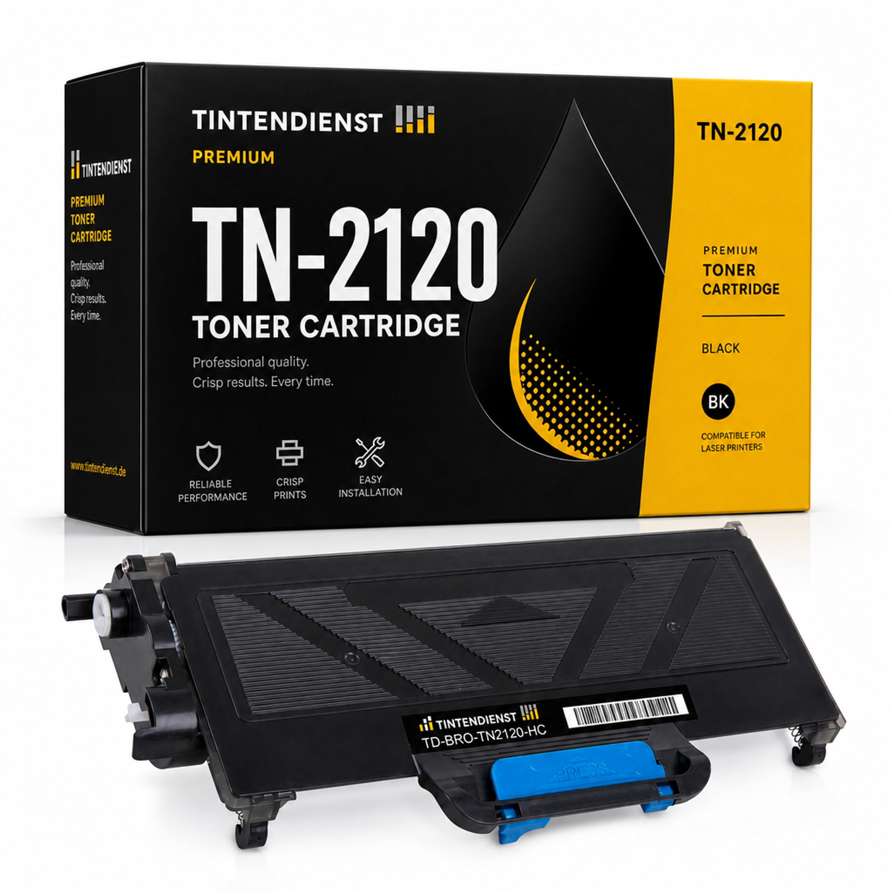 Toner kompatibel zu Brother TN-2120, schwarz