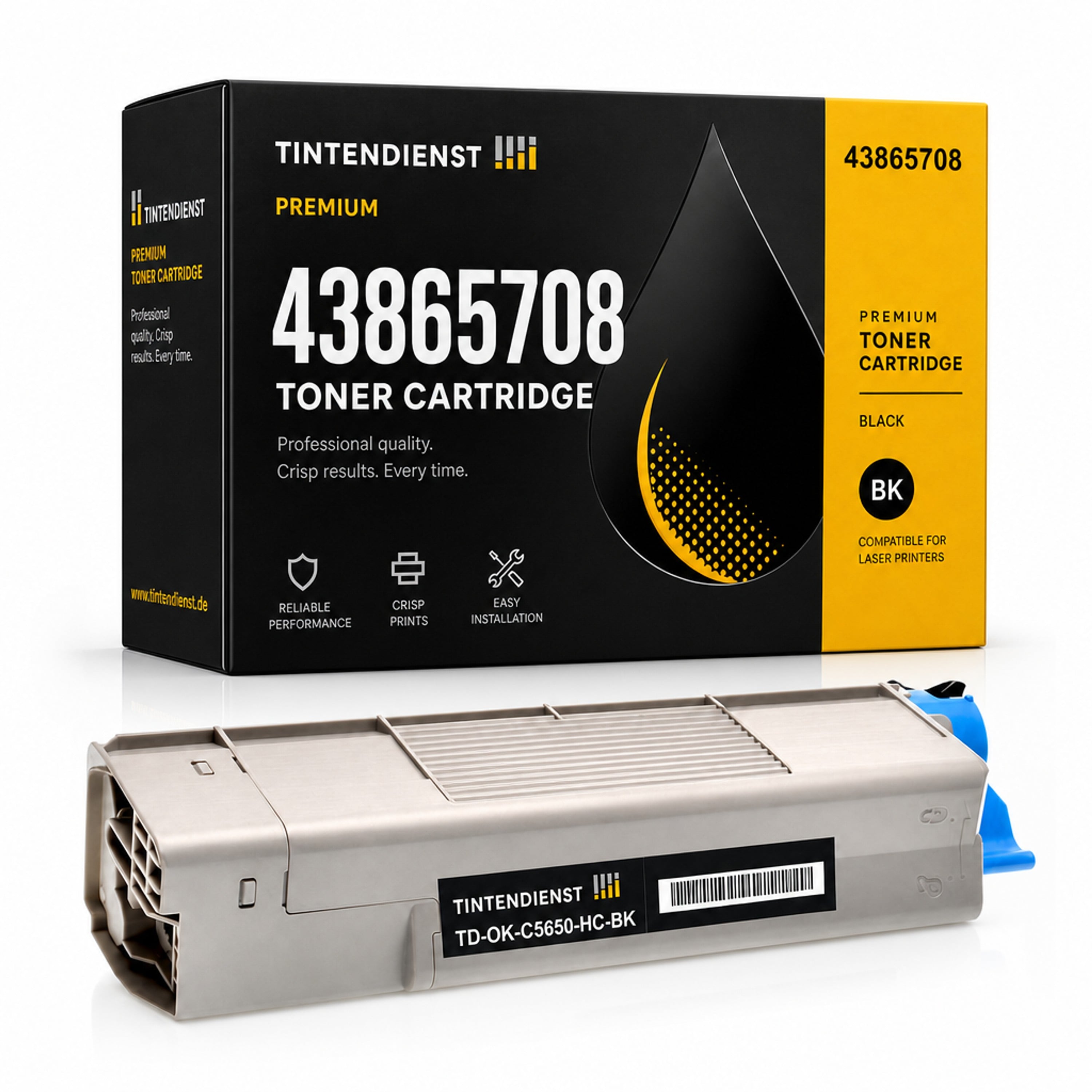 Toner kompatibel zu OKI 43865708, schwarz
