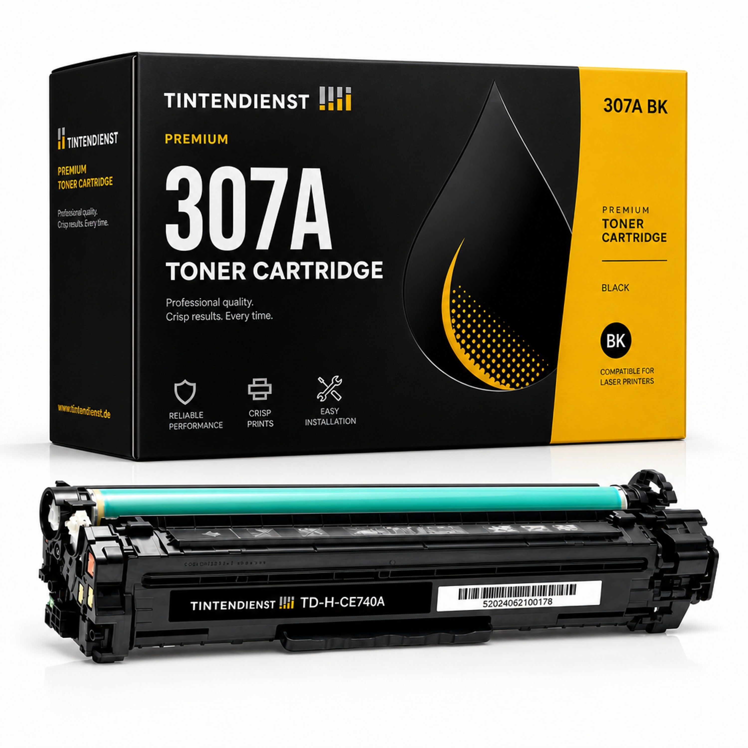 Toner kompatibel zu HP 307A, schwarz
