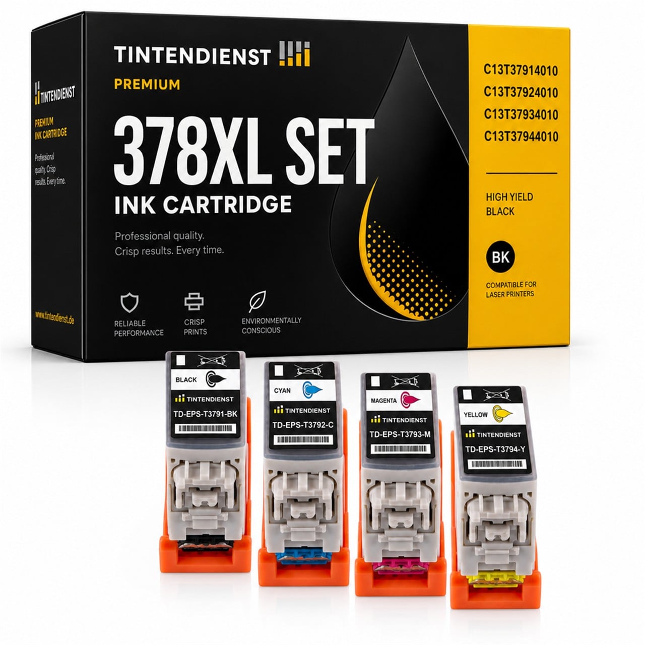 Tintendienst Set 4 Patronen Epson XP8500 378XL 1xbkcmy