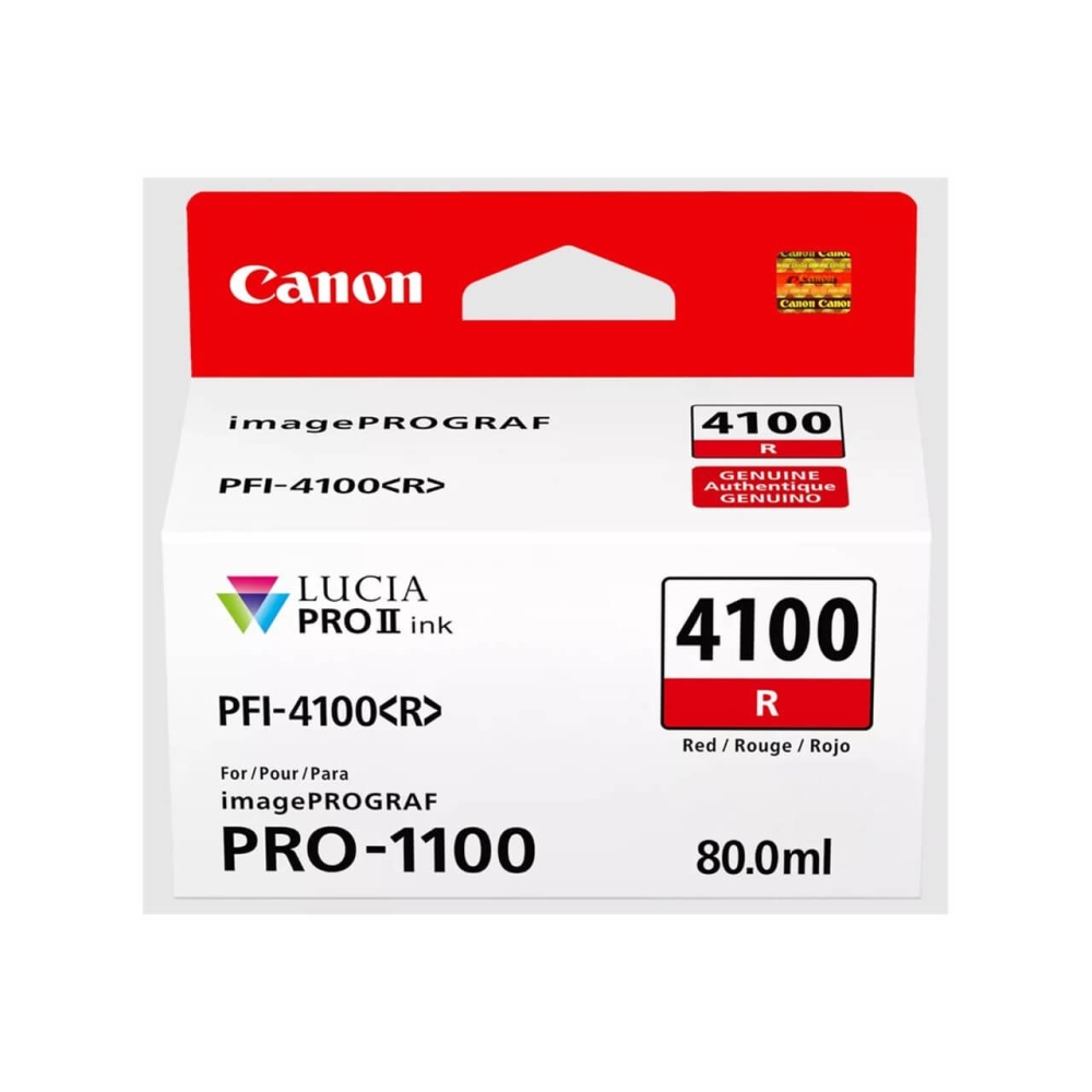 Original Canon Tintenpatrone 6785C001 / PFI-4100R Rot
