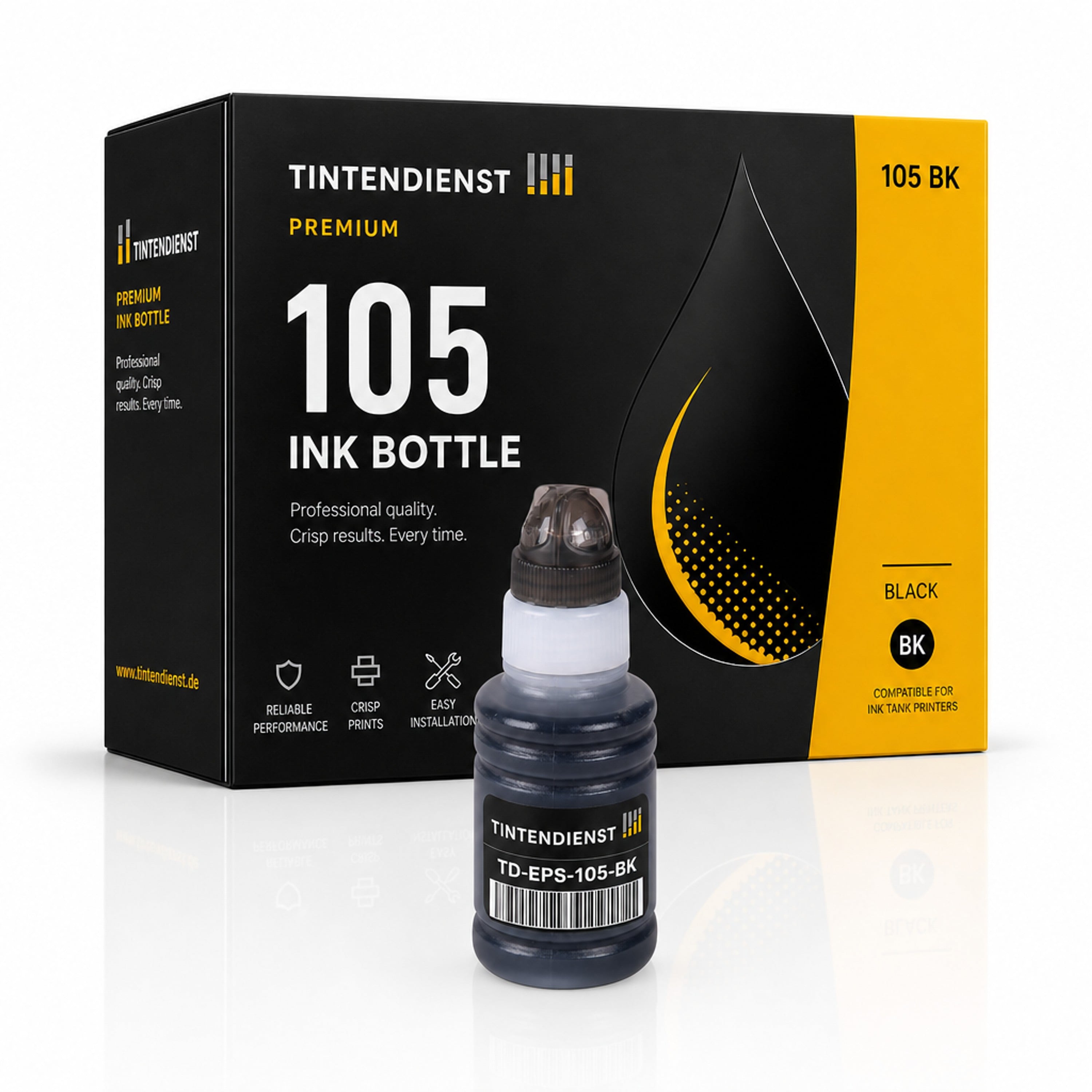 Tintentank kompatibel zu Epson 105, schwarz