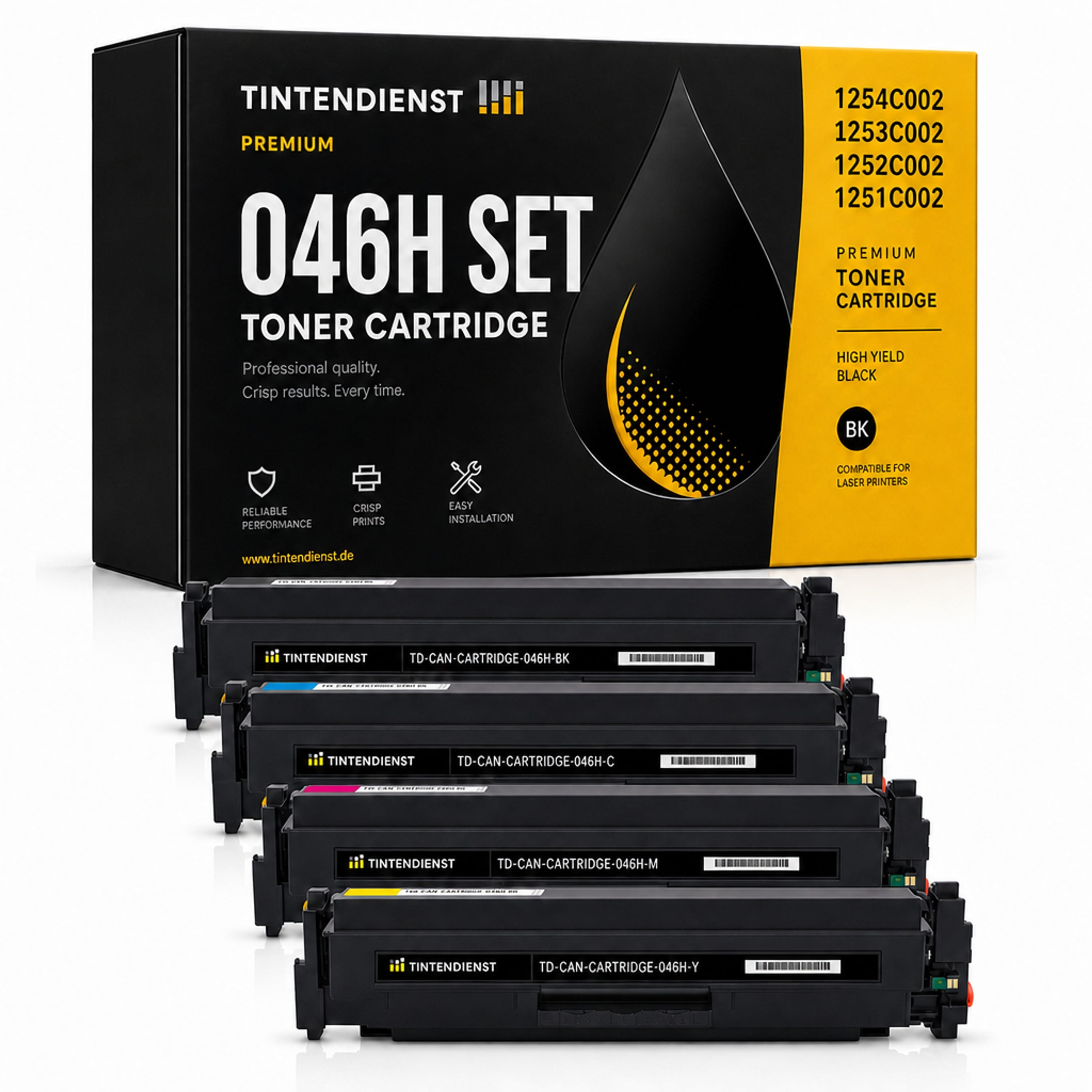 Set kompatibel zu Canon 1250C002, 4 Toner