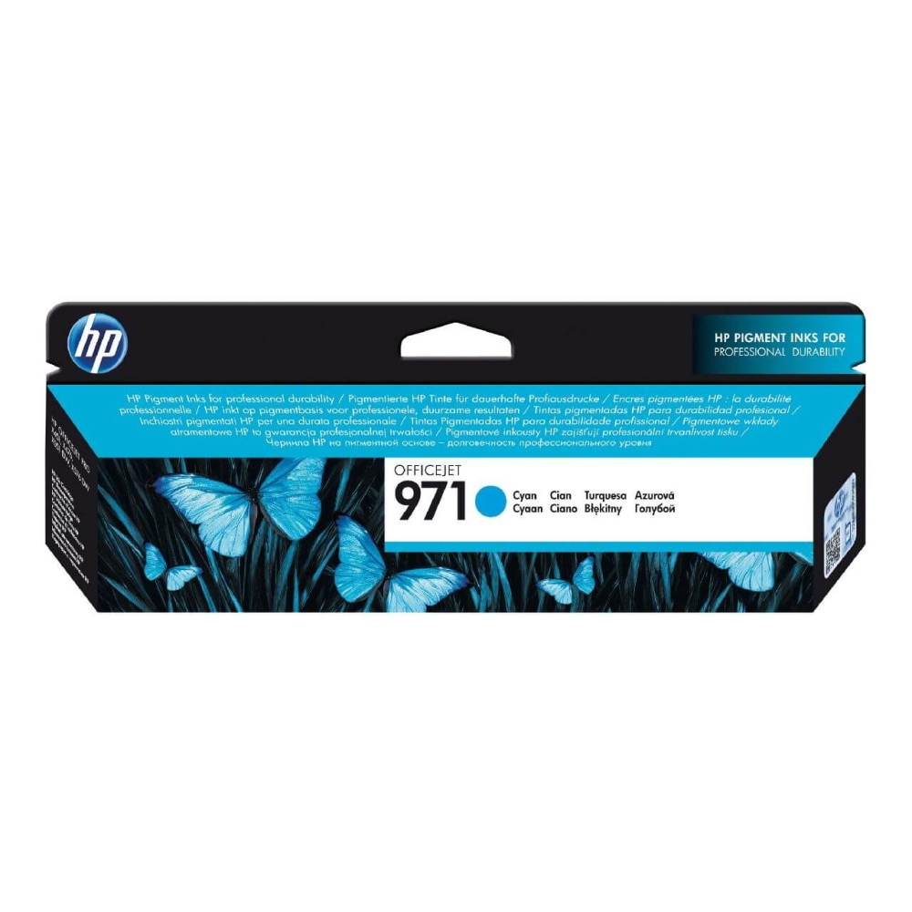 Original HP Tintenpatrone CN622AE / 971 Cyan