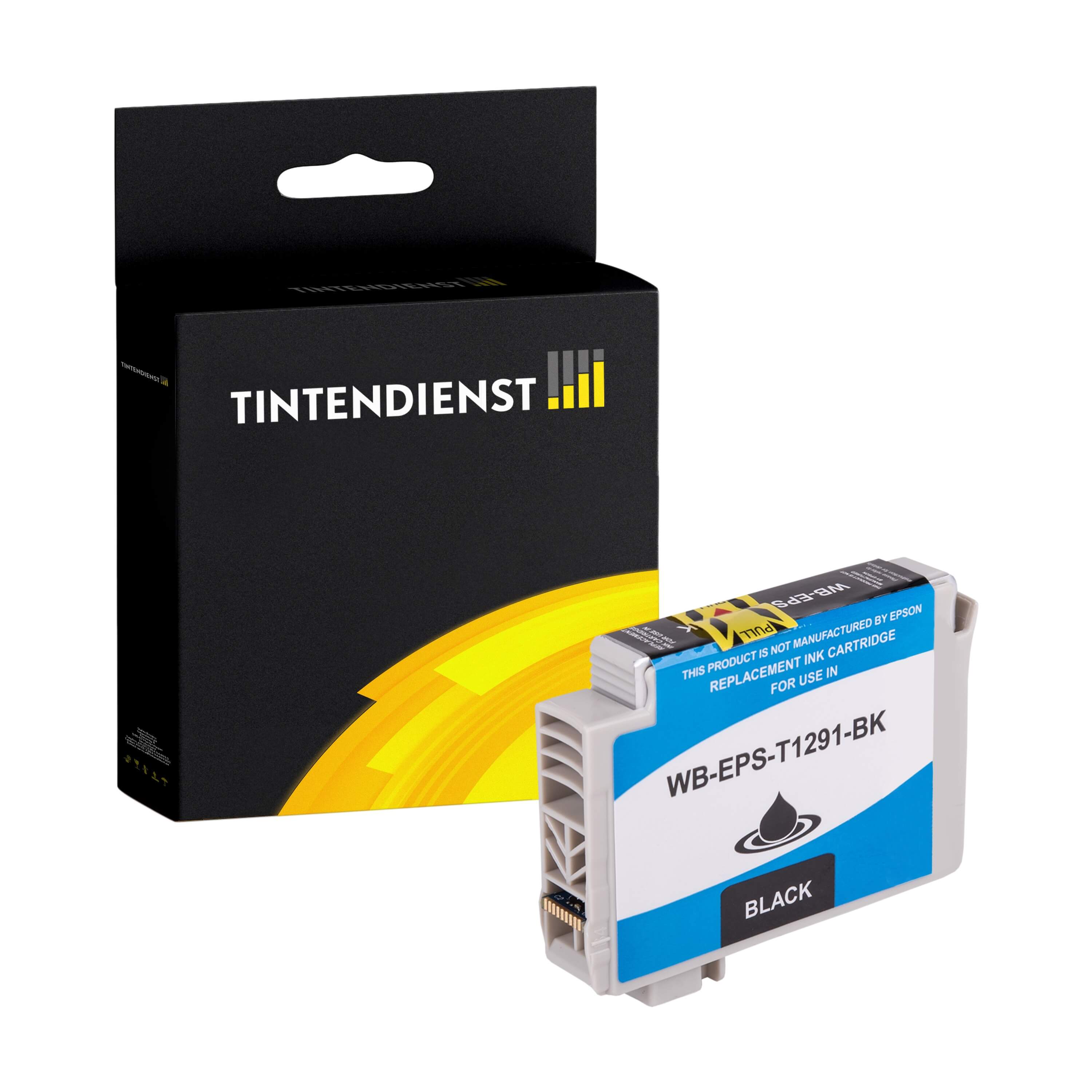 Tintendienst kompatibel für Epson Tintenpatrone C13T12914010 / T1291 Schwarz