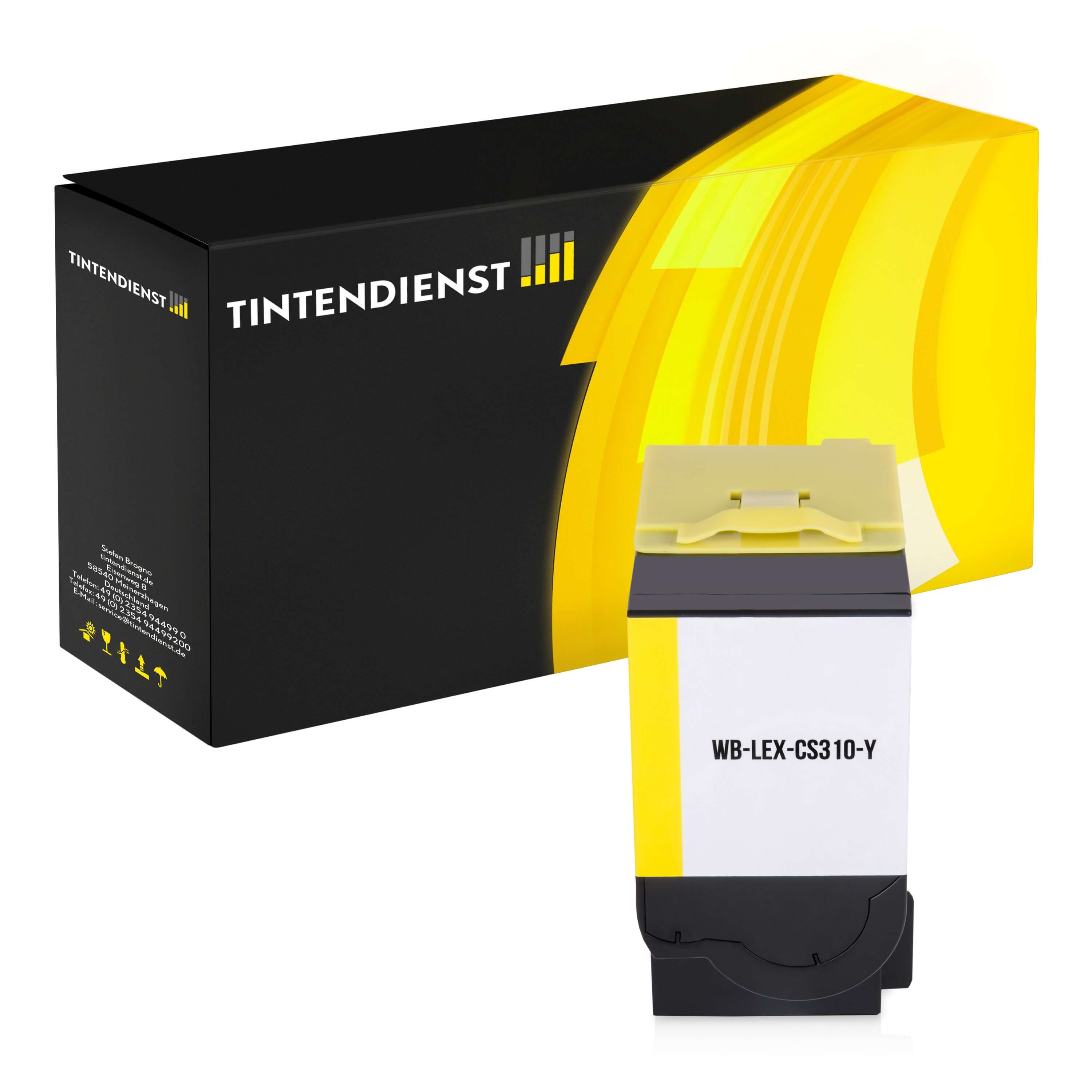 Lexmark 70C20Y0 Toner gelb – Tintendienst kompatibel