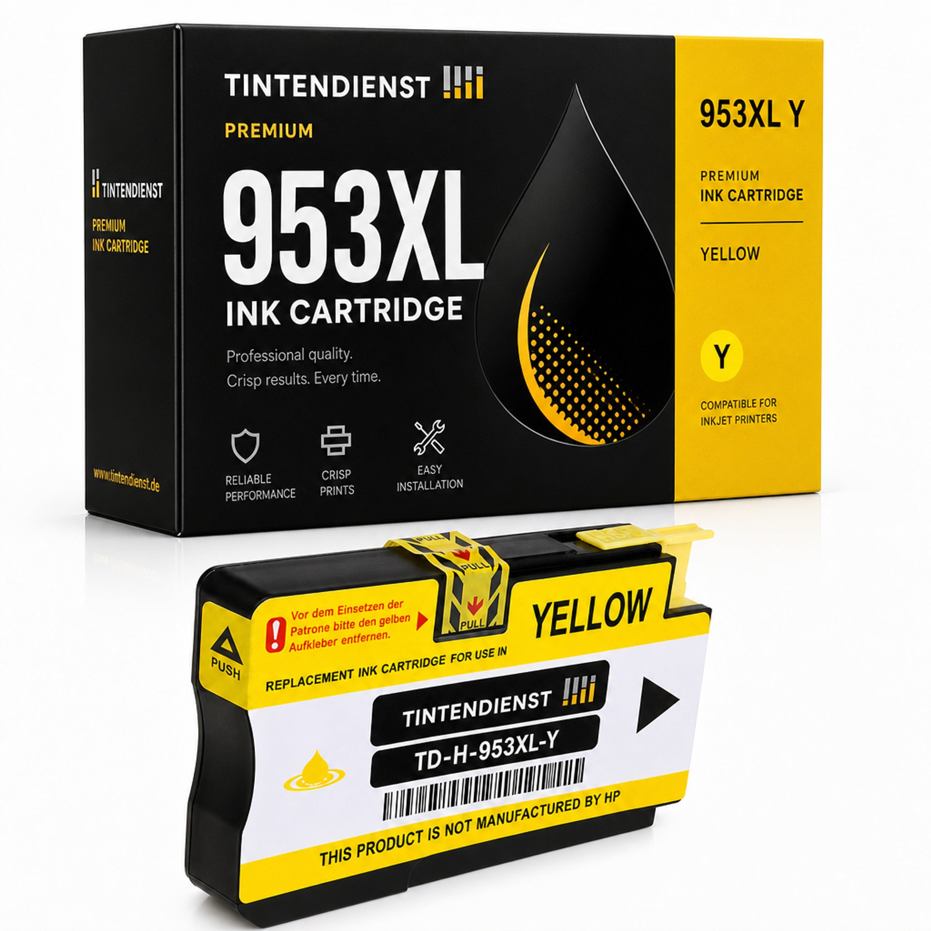 Druckerpatrone kompatibel zu HP 953XL, gelb