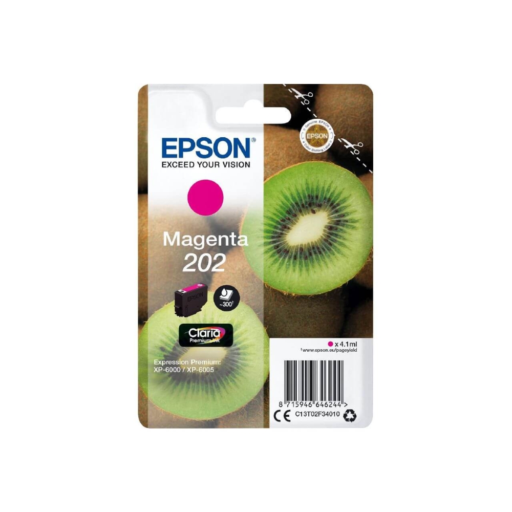 Original Epson Tintenpatrone C13T02F34010 / 202 Magenta