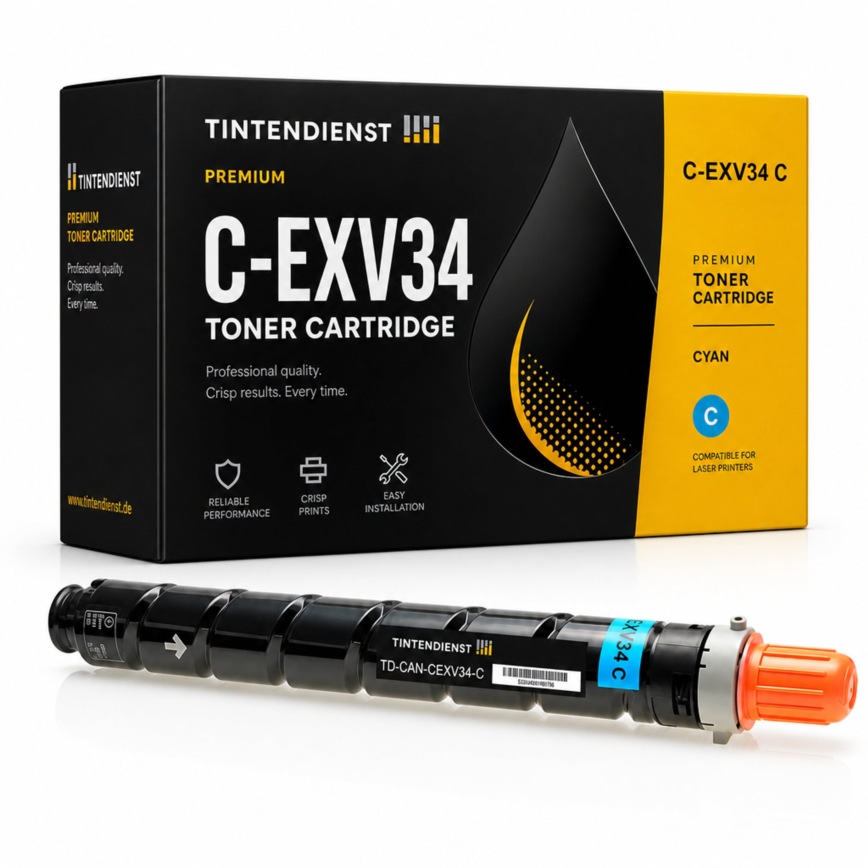 Toner kompatibel zu Canon C-EXV34, cyan