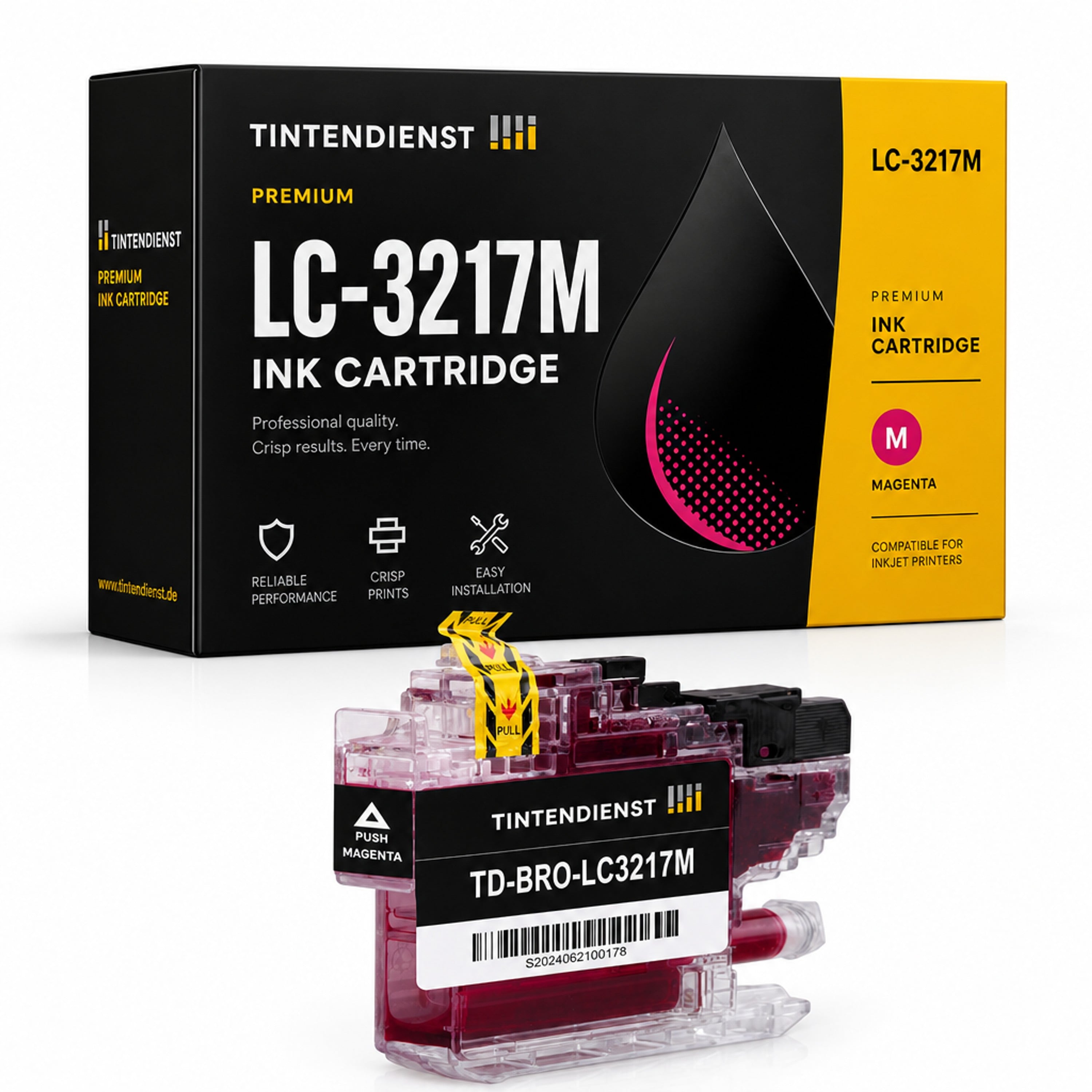 Druckerpatrone kompatibel zu Brother LC-3217M, magenta