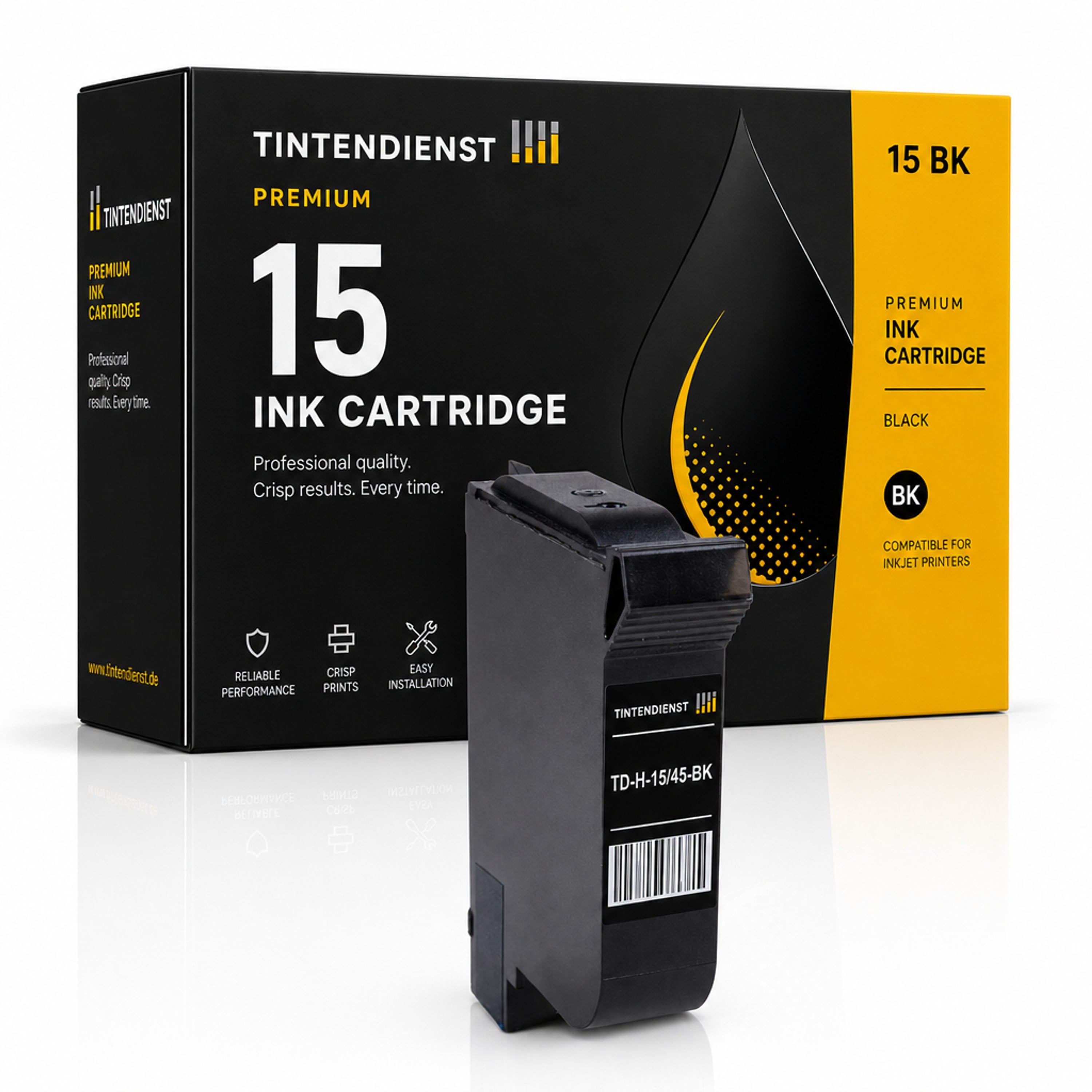 Druckerpatrone kompatibel zu HP 15, schwarz