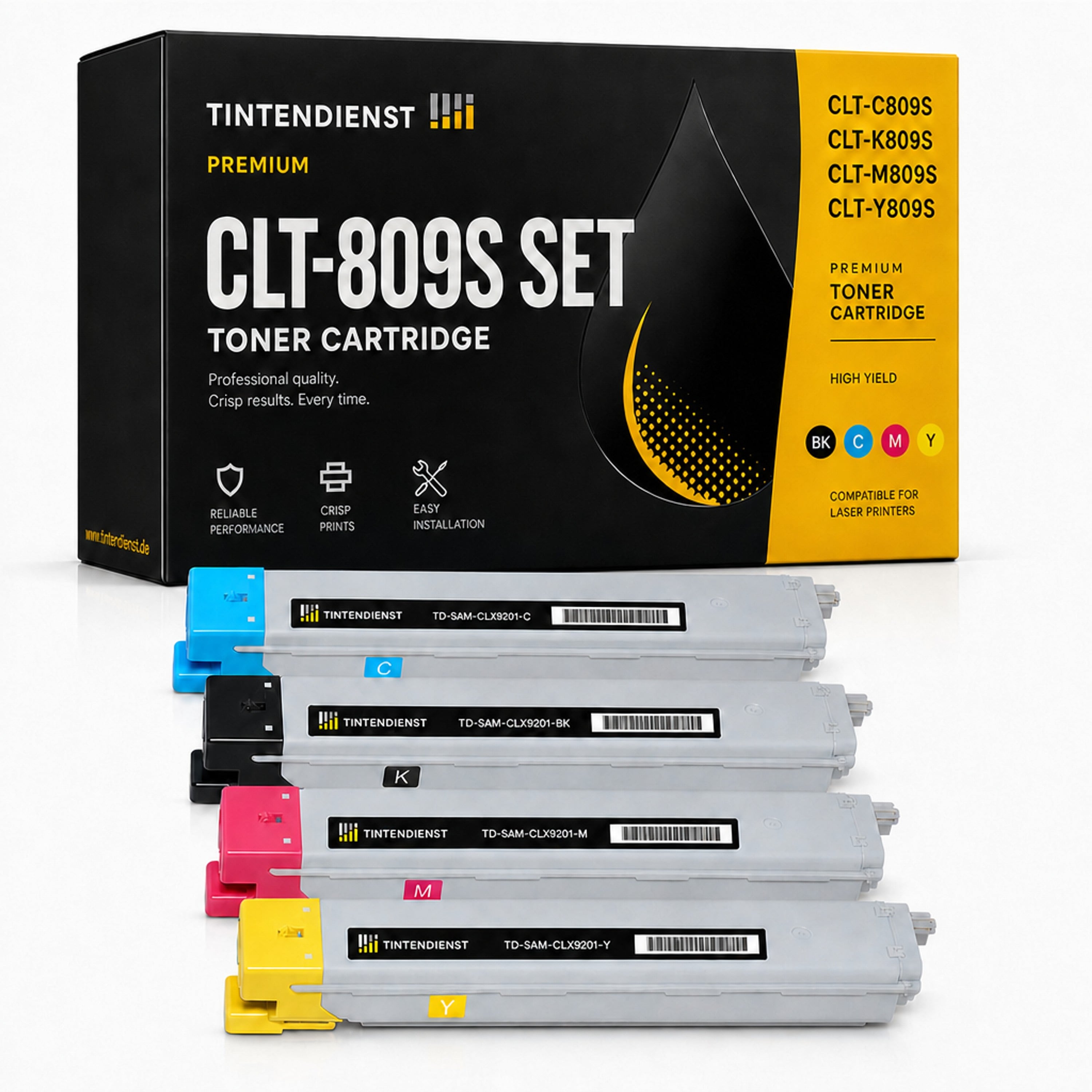 Set kompatibel zu Samsung CLT-C809S/ELS, 4 Toner