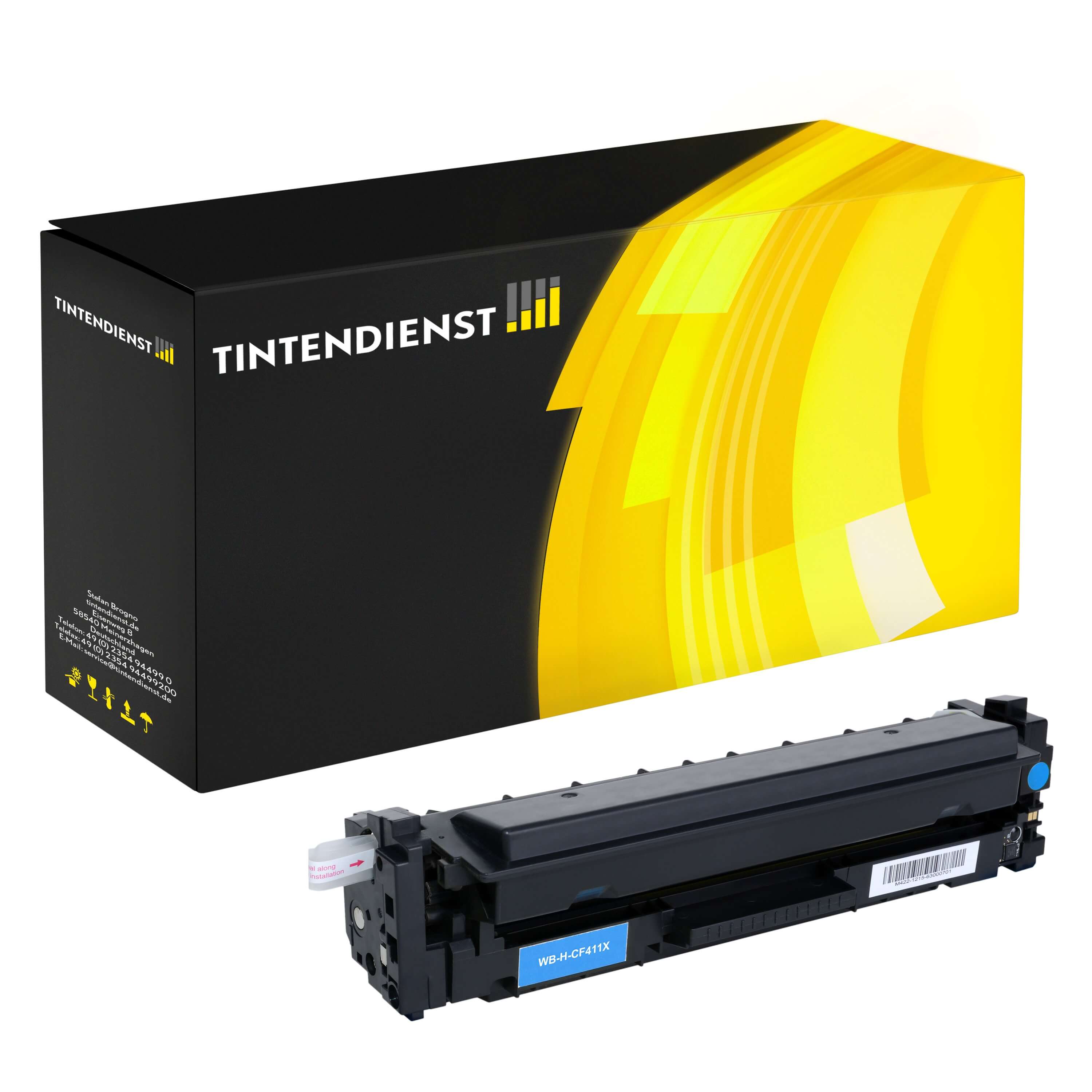 Toner kompatibel zu HP 410X, cyan