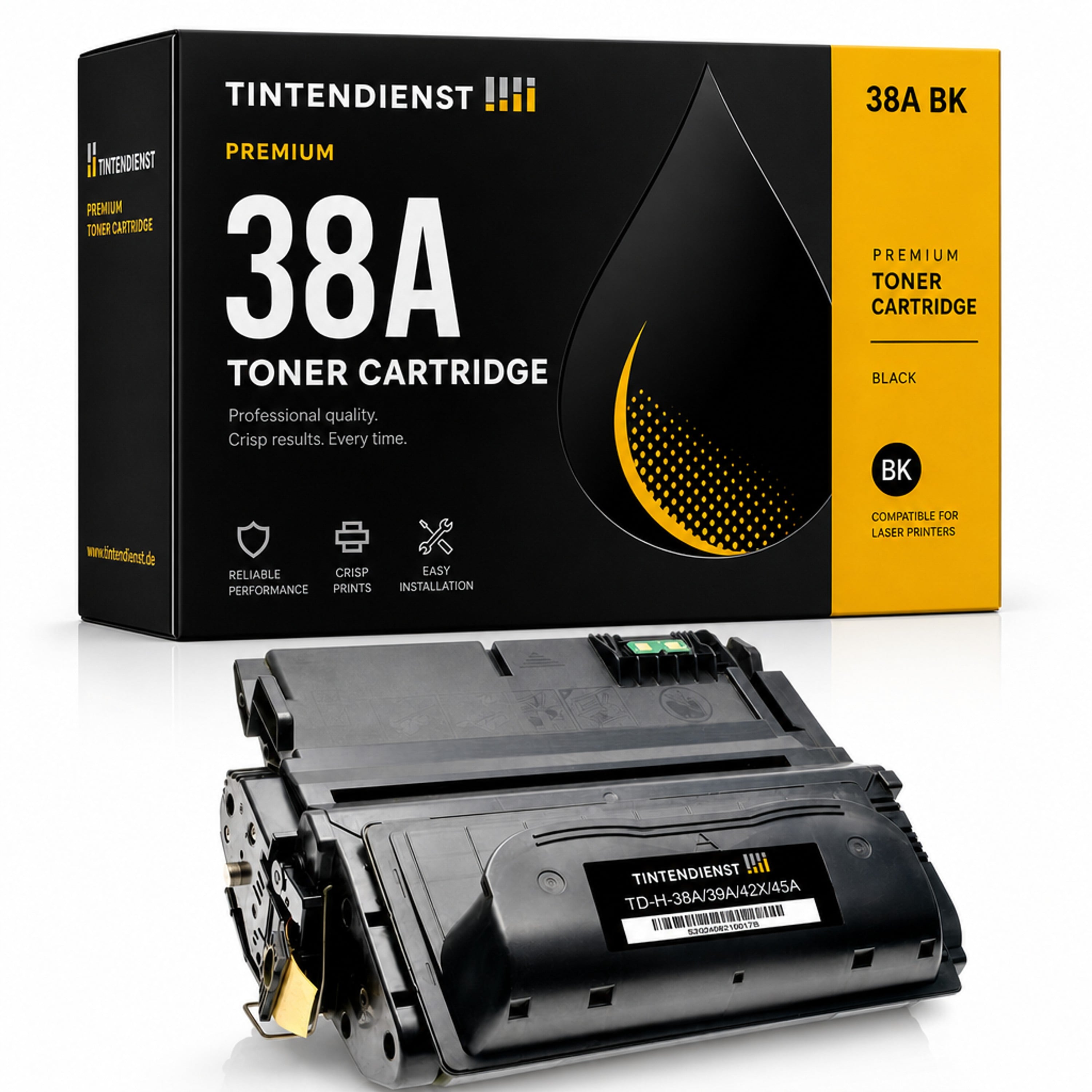 Toner kompatibel zu HP 38A, schwarz