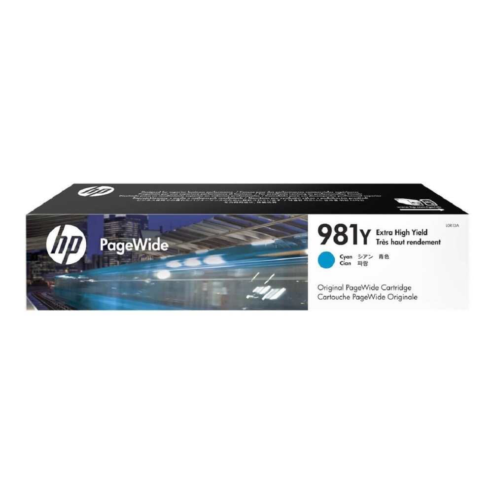 Original HP Tintenpatrone L0R13A / 981Y Cyan