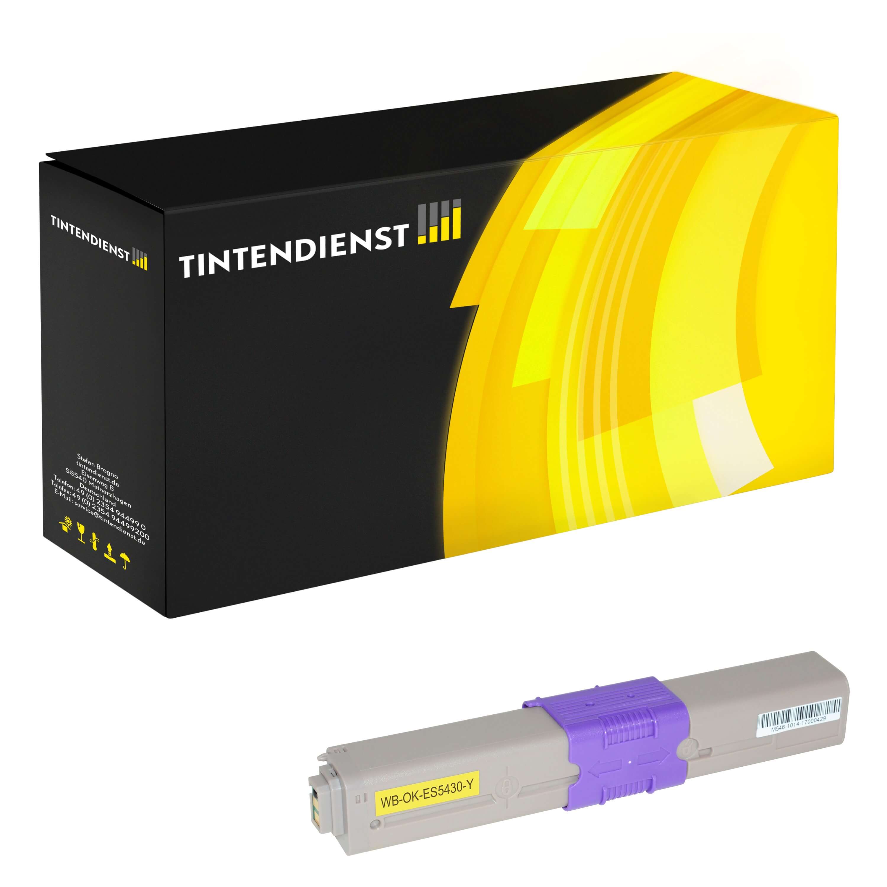 Toner kompatibel zu OKI 44469740, gelb