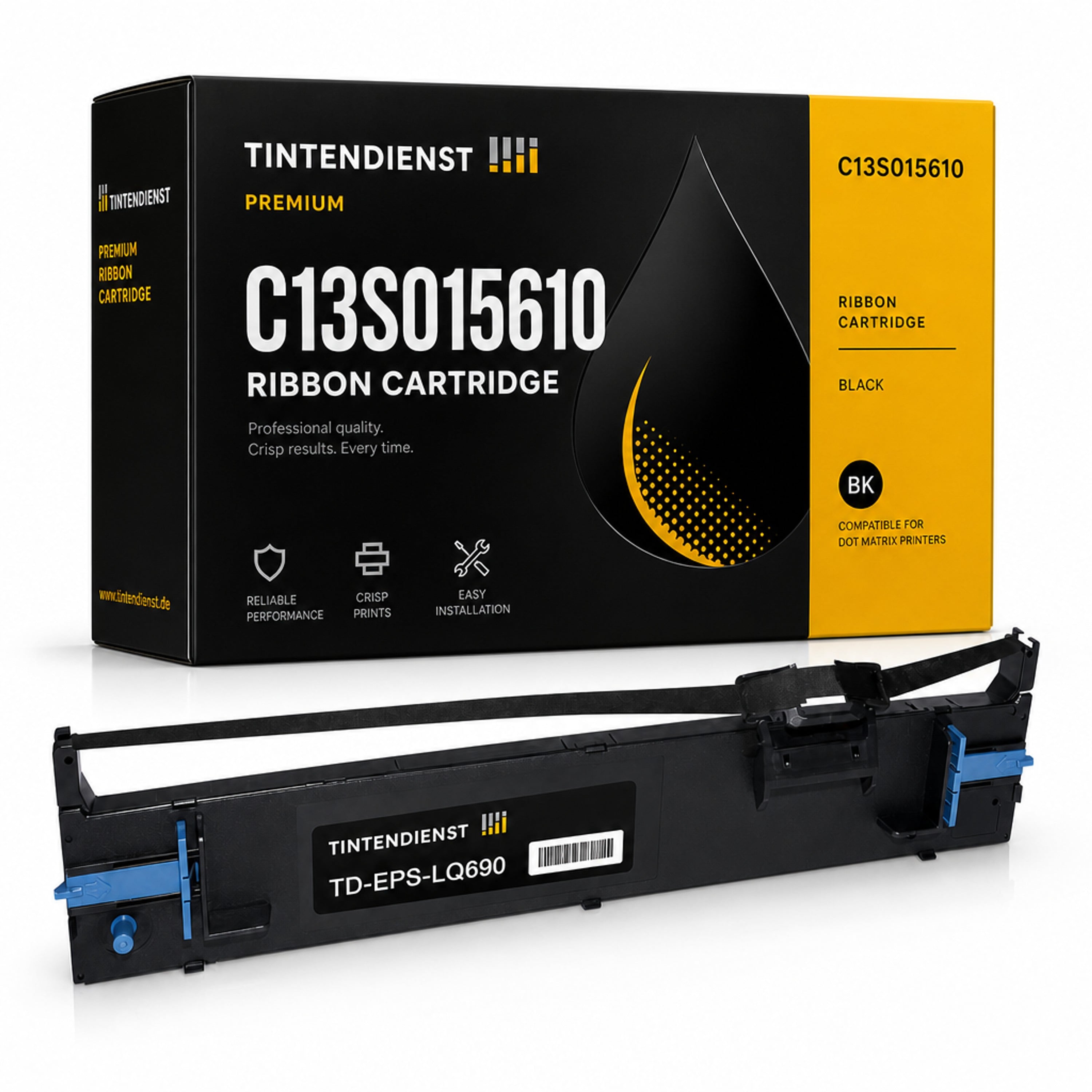 Farbband kompatibel zu Epson C13S015610, schwarz