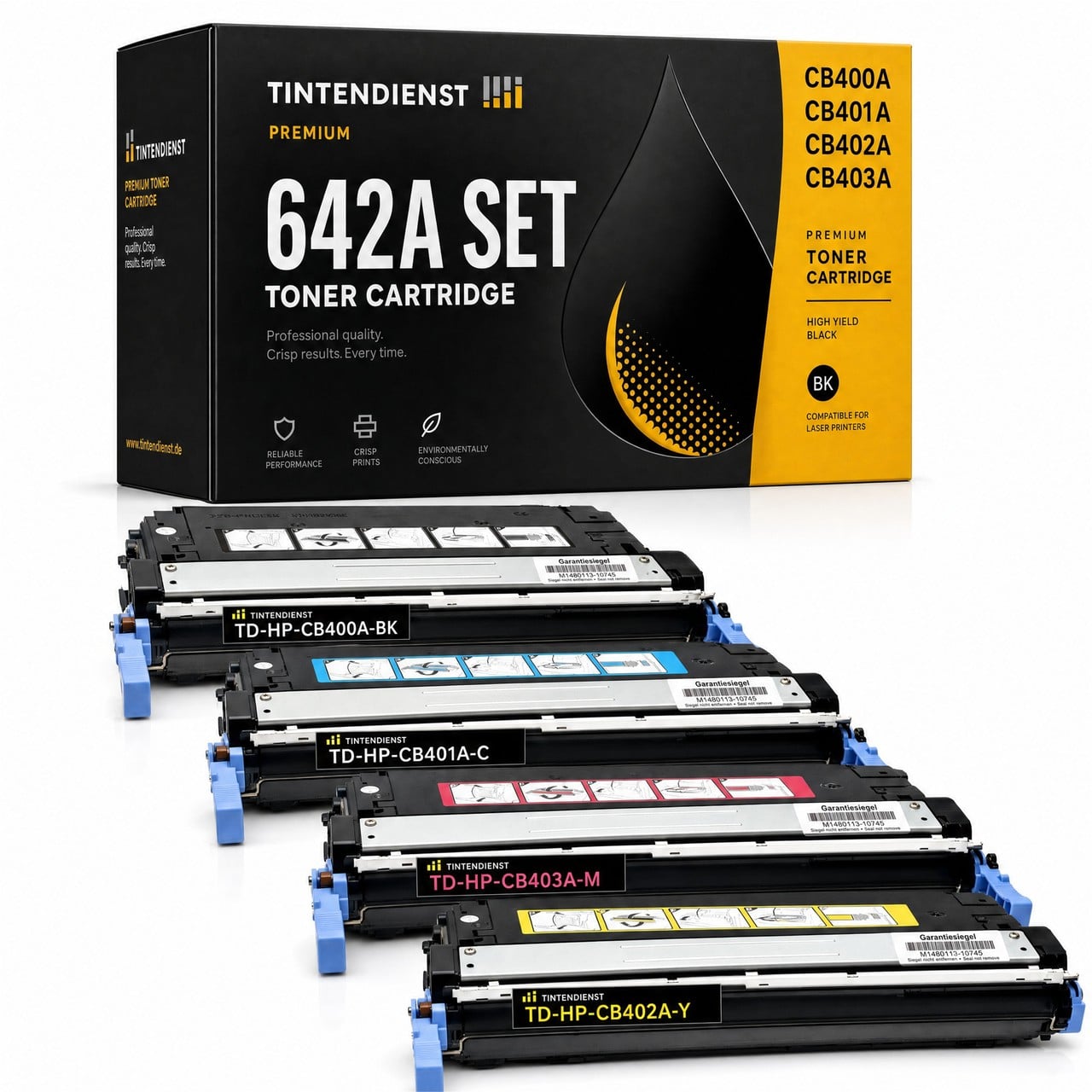 Tintendienst Set 4 Toner HP CB400A-03A 1xbk 1xcmy